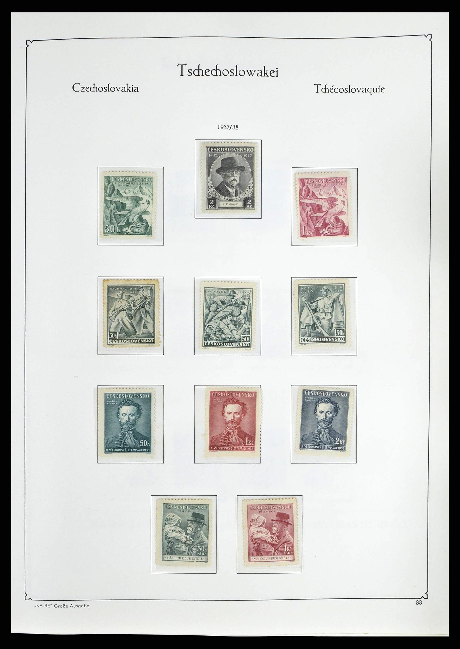 38812 0037 - Postzegelverzameling 38812 Tsjechoslowakije 1918-1990.