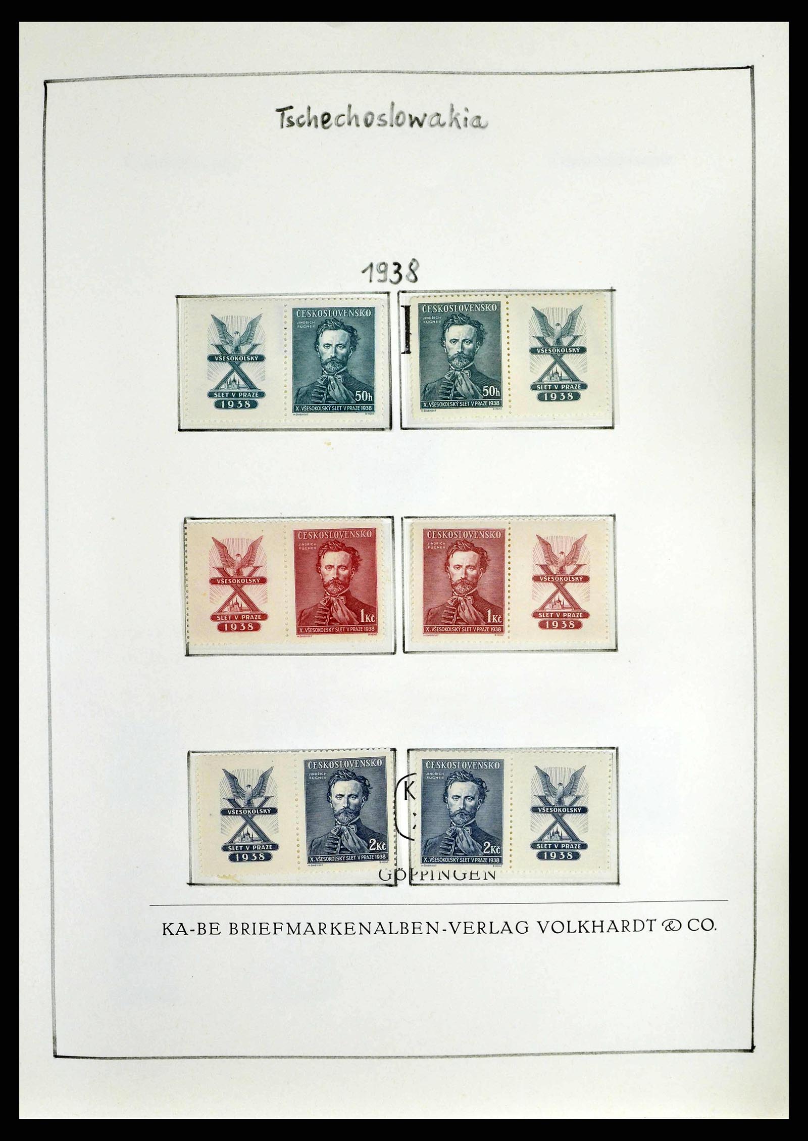 38812 0038 - Postzegelverzameling 38812 Tsjechoslowakije 1918-1990.