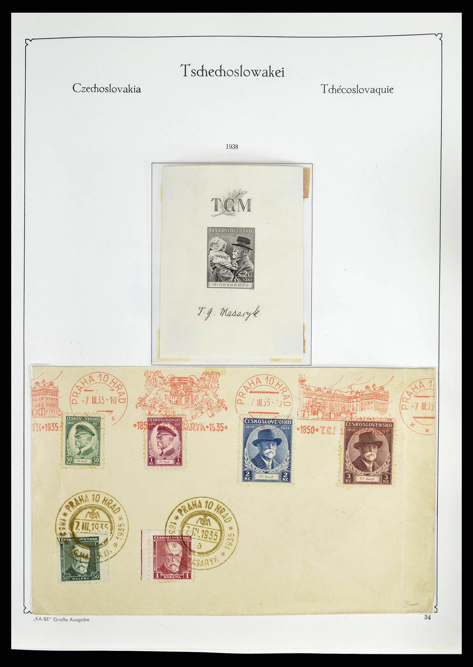 38812 0039 - Postzegelverzameling 38812 Tsjechoslowakije 1918-1990.