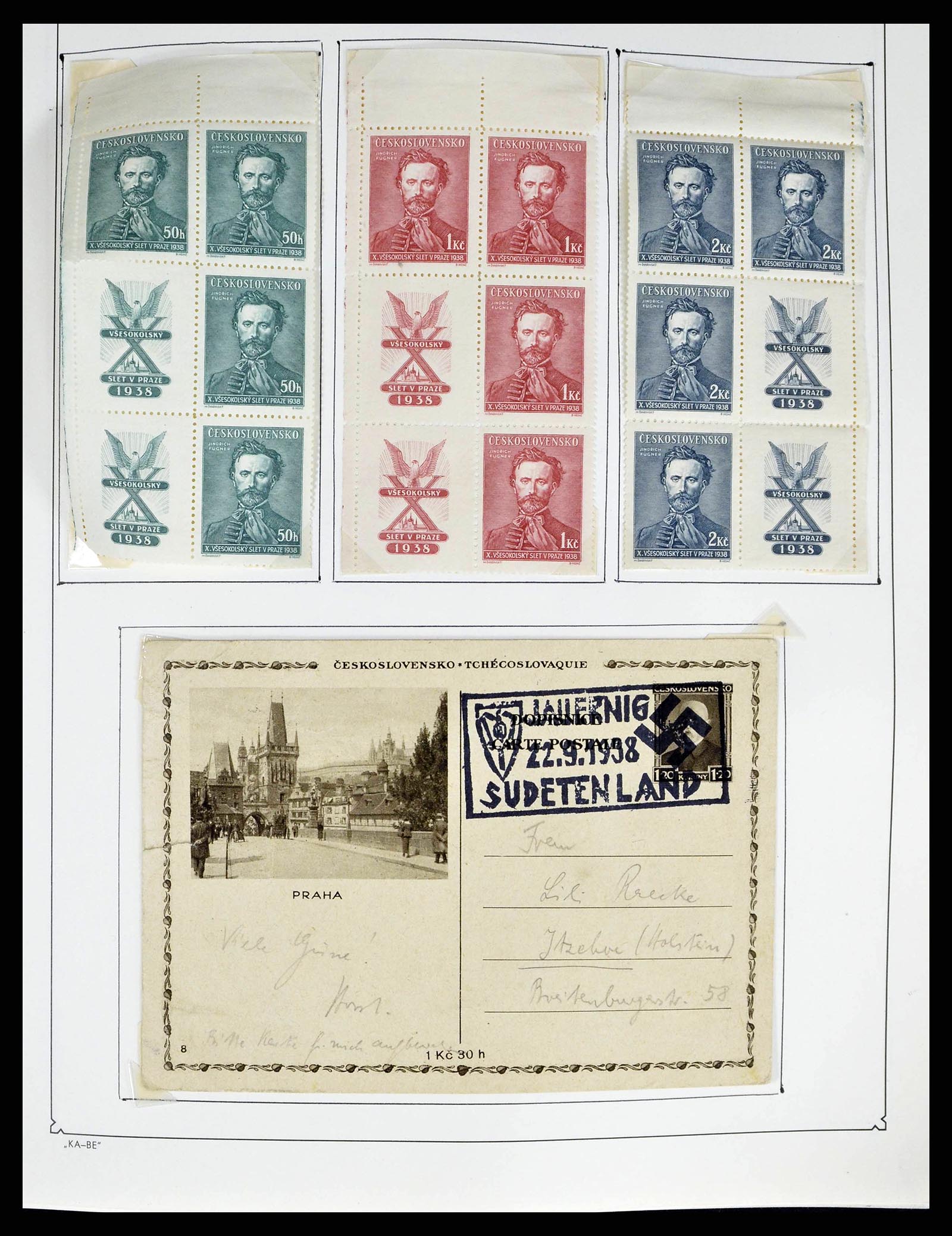 38812 0043 - Postzegelverzameling 38812 Tsjechoslowakije 1918-1990.