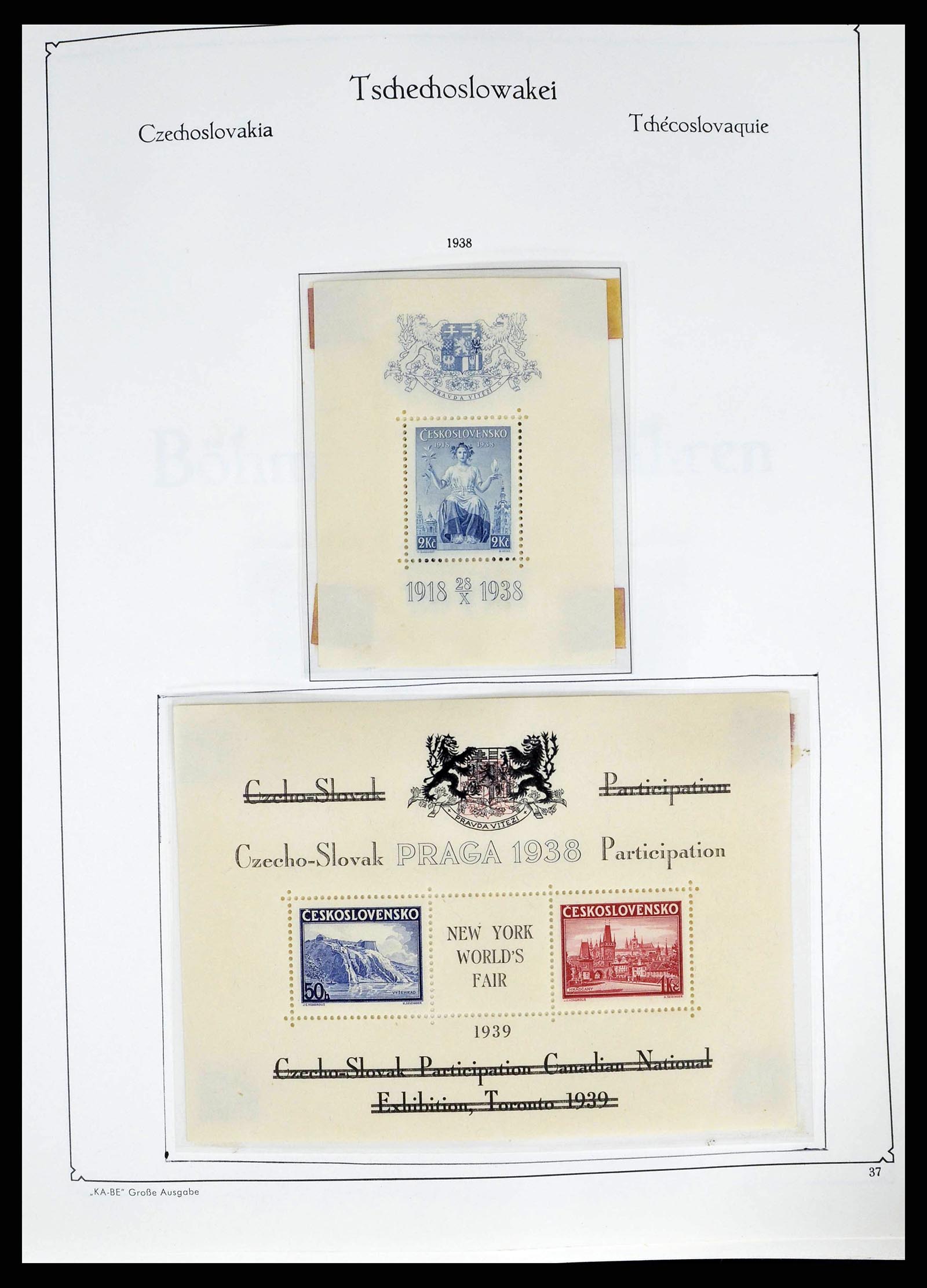 38812 0044 - Postzegelverzameling 38812 Tsjechoslowakije 1918-1990.