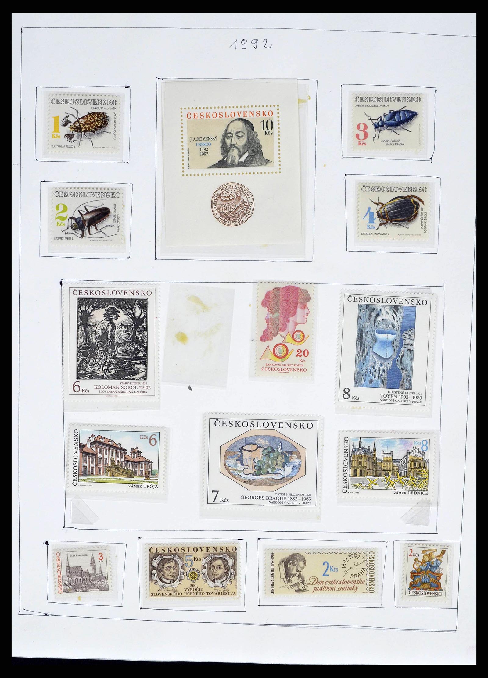 38812 0362 - Postzegelverzameling 38812 Tsjechoslowakije 1918-1990.