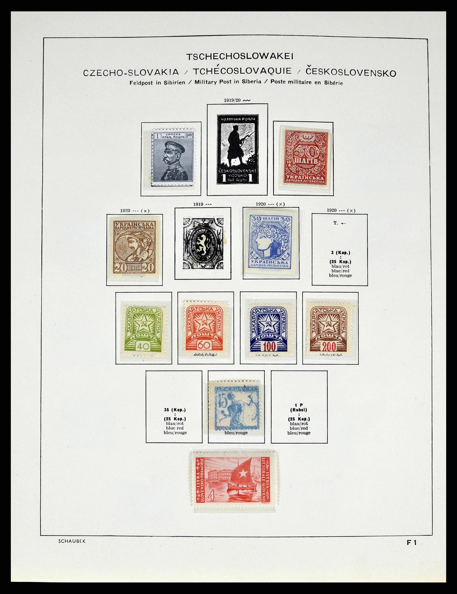 38813 0007 - Postzegelverzameling 38813 Tsjechoslowakije 1918-1971.