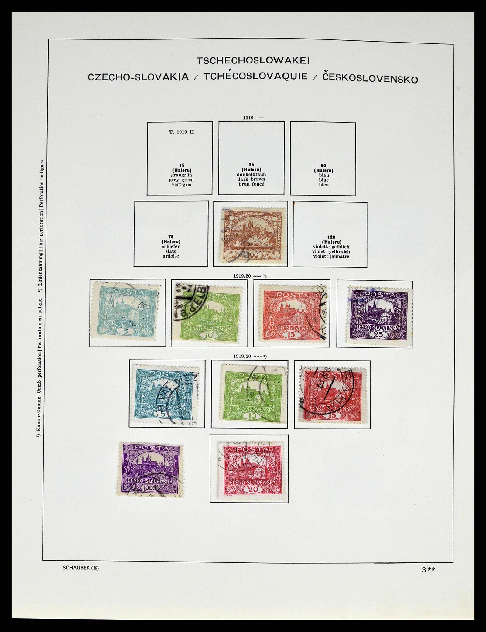 38813 0010 - Postzegelverzameling 38813 Tsjechoslowakije 1918-1971.