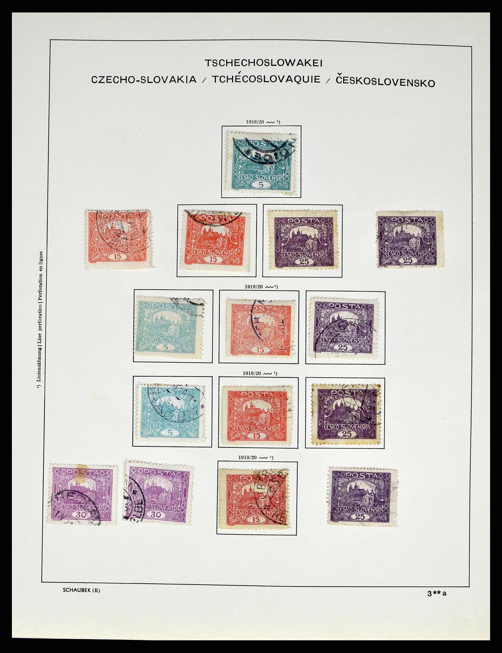 38813 0011 - Postzegelverzameling 38813 Tsjechoslowakije 1918-1971.