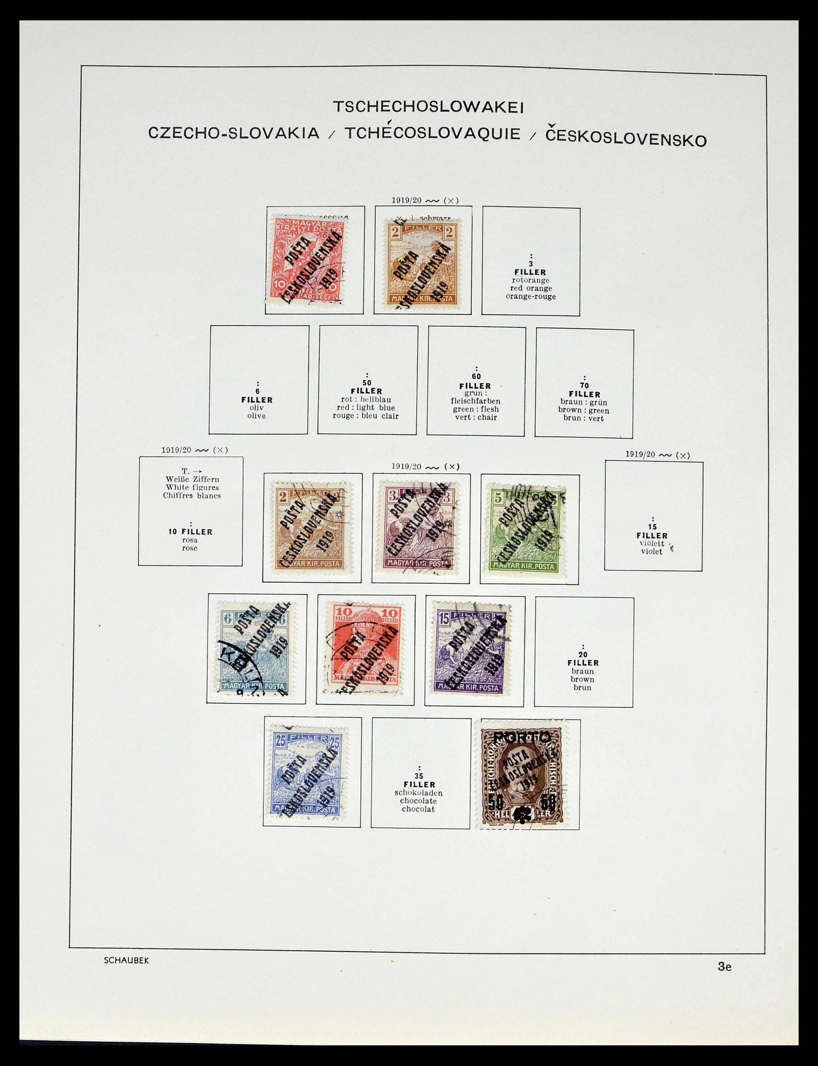 38813 0014 - Postzegelverzameling 38813 Tsjechoslowakije 1918-1971.