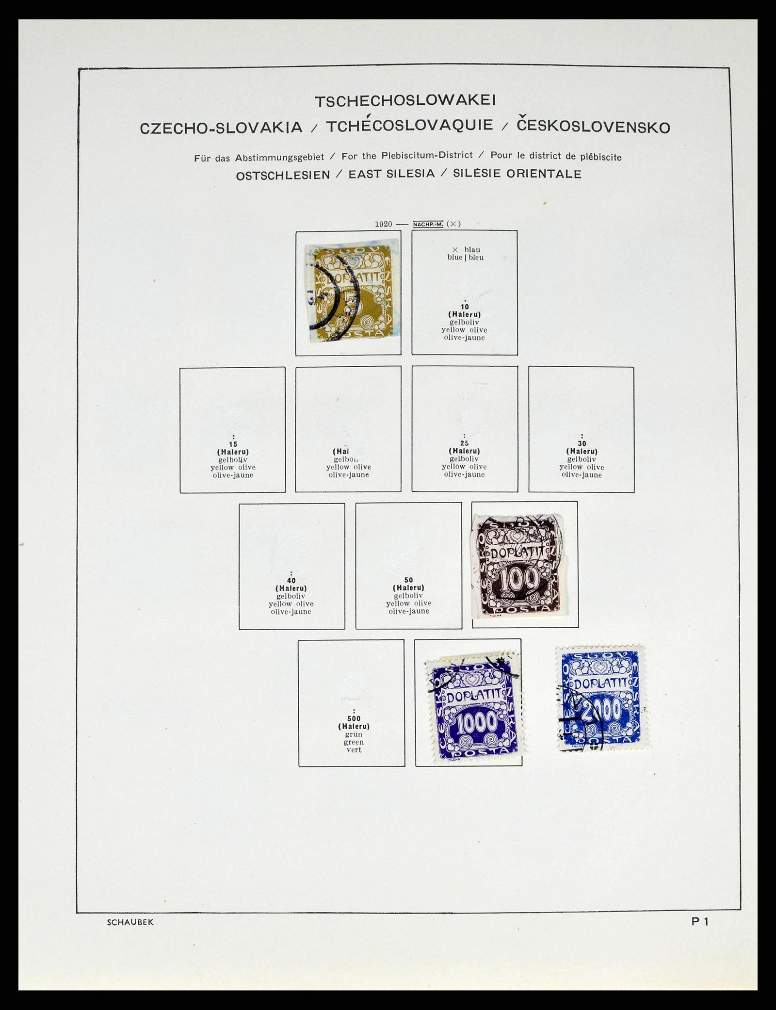 38813 0019 - Postzegelverzameling 38813 Tsjechoslowakije 1918-1971.