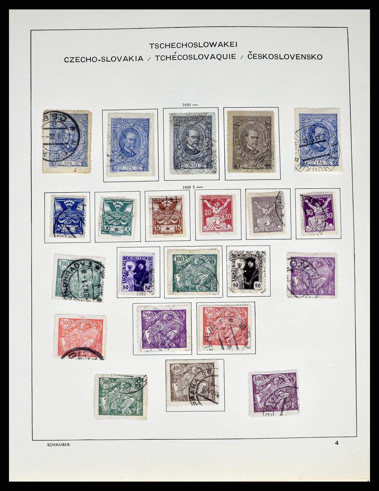 38813 0020 - Postzegelverzameling 38813 Tsjechoslowakije 1918-1971.