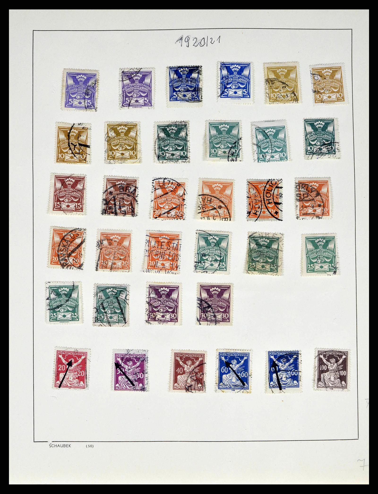 38813 0023 - Postzegelverzameling 38813 Tsjechoslowakije 1918-1971.