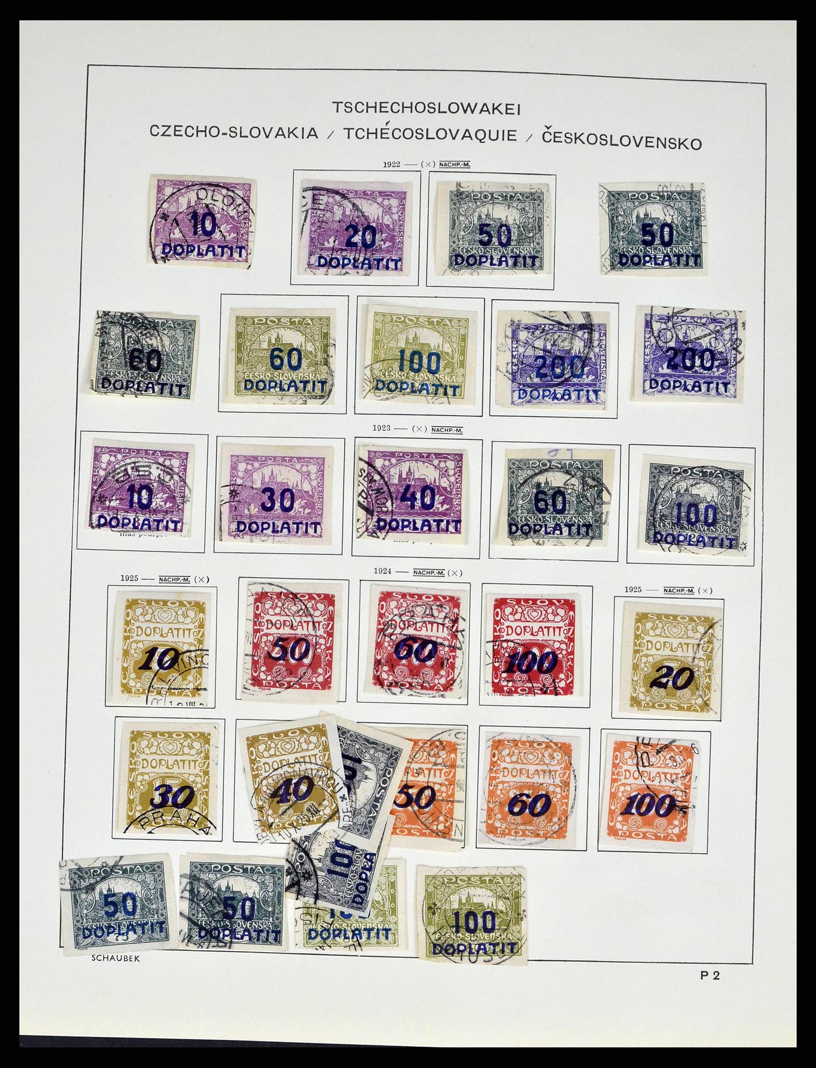 38813 0026 - Postzegelverzameling 38813 Tsjechoslowakije 1918-1971.
