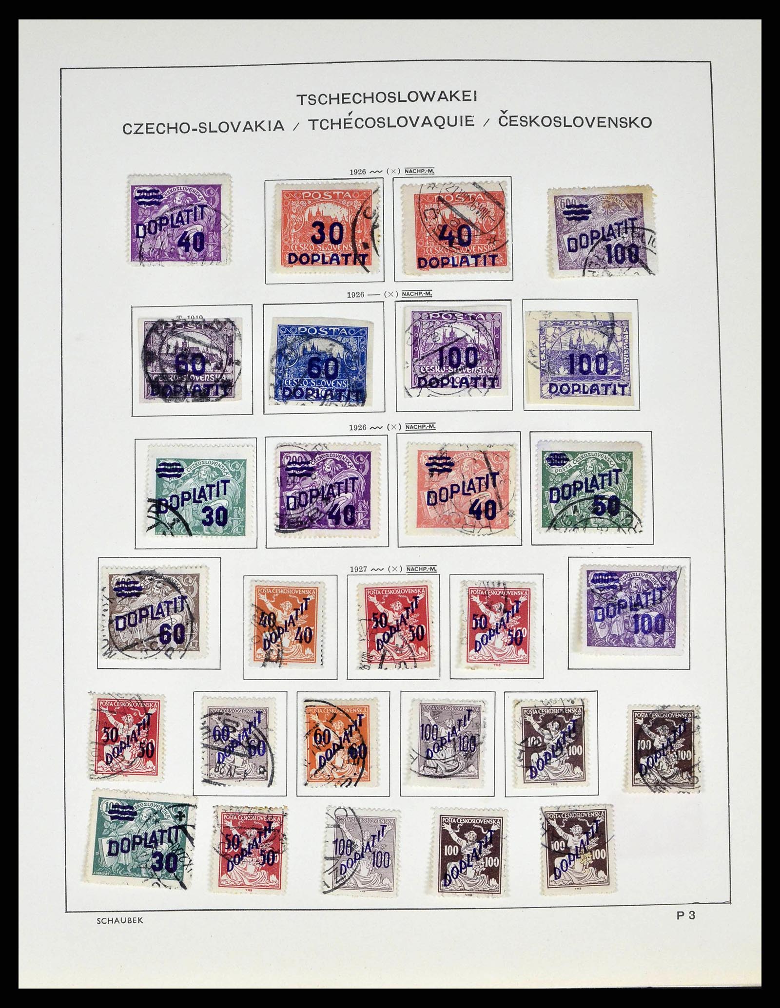38813 0027 - Postzegelverzameling 38813 Tsjechoslowakije 1918-1971.