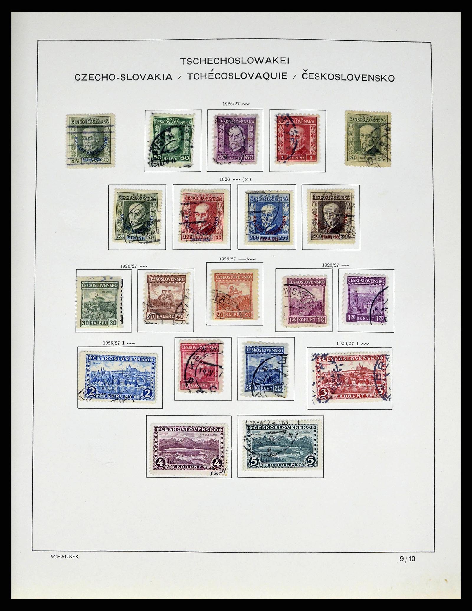 38813 0030 - Postzegelverzameling 38813 Tsjechoslowakije 1918-1971.