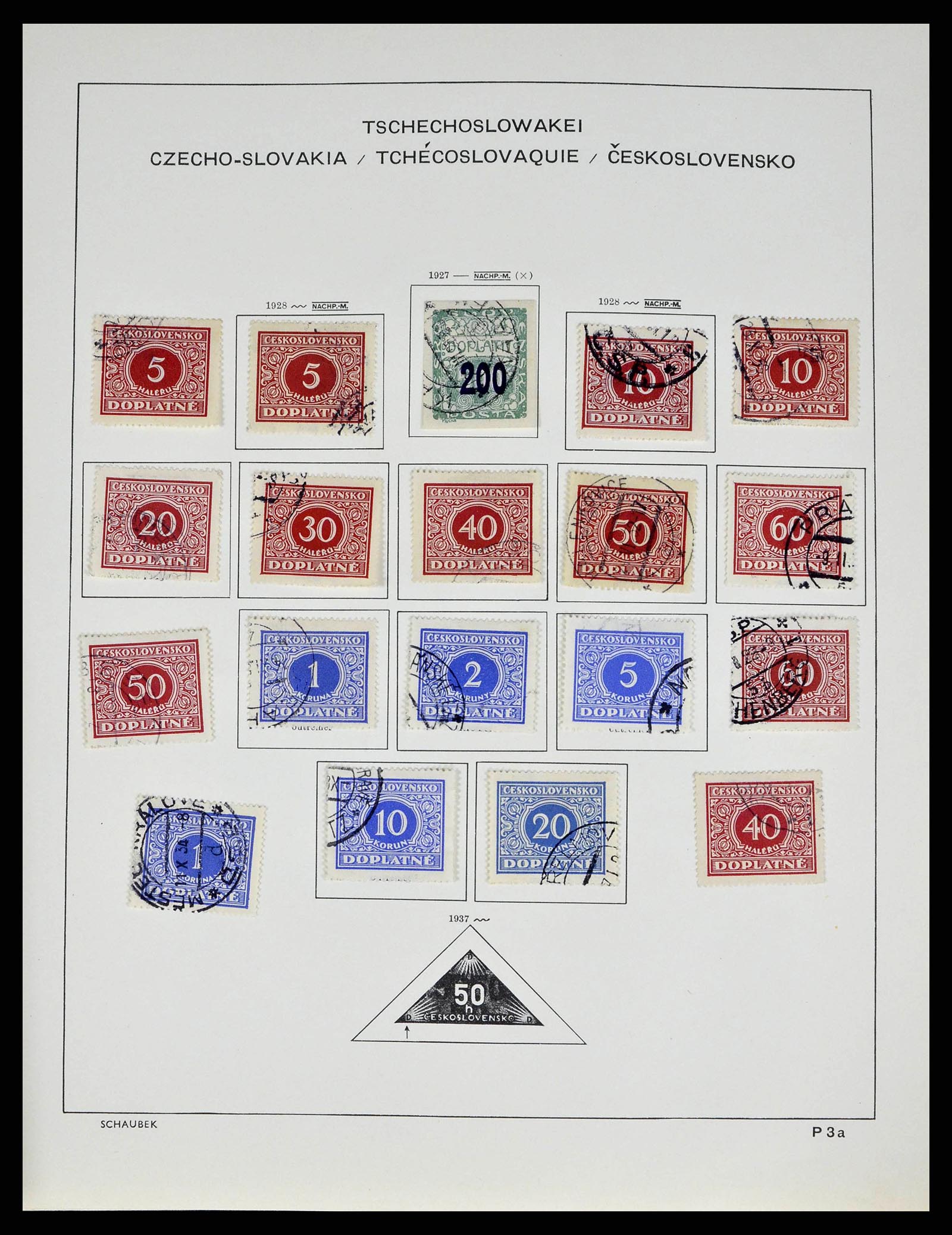 38813 0031 - Postzegelverzameling 38813 Tsjechoslowakije 1918-1971.