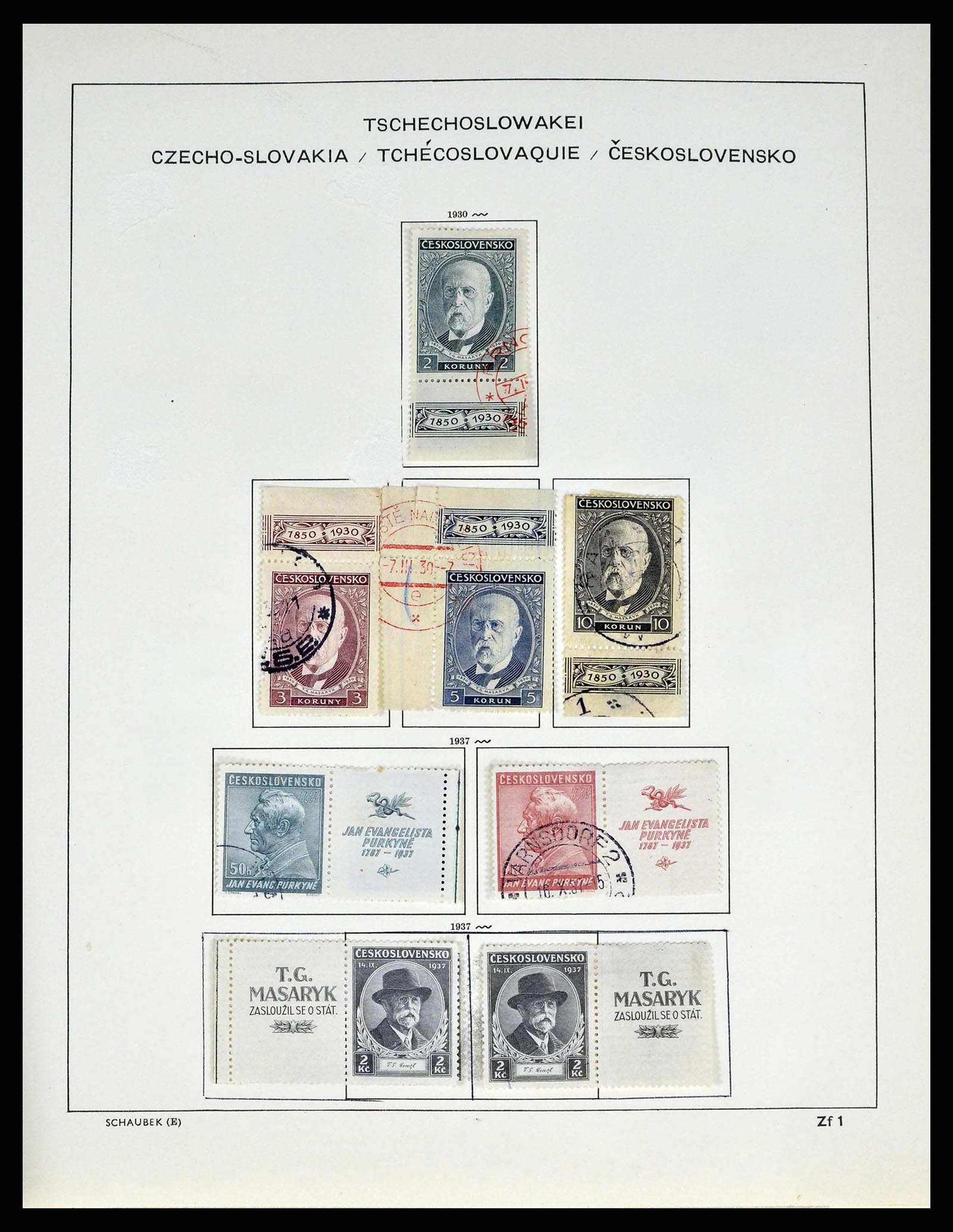 38813 0037 - Postzegelverzameling 38813 Tsjechoslowakije 1918-1971.