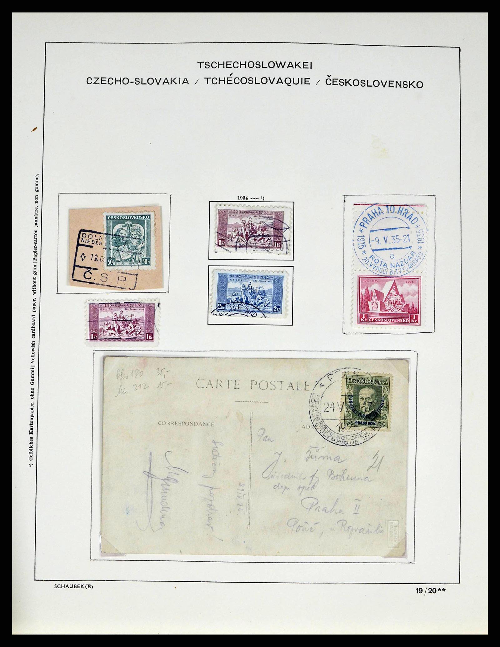 38813 0040 - Postzegelverzameling 38813 Tsjechoslowakije 1918-1971.