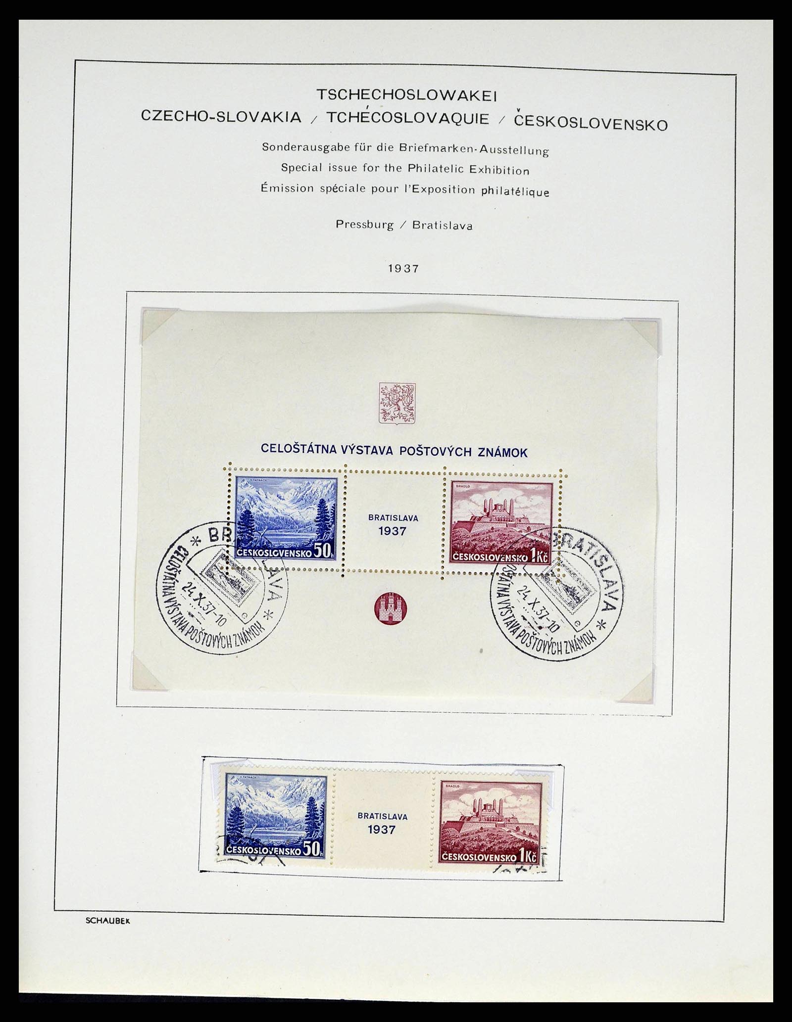 38813 0044 - Postzegelverzameling 38813 Tsjechoslowakije 1918-1971.