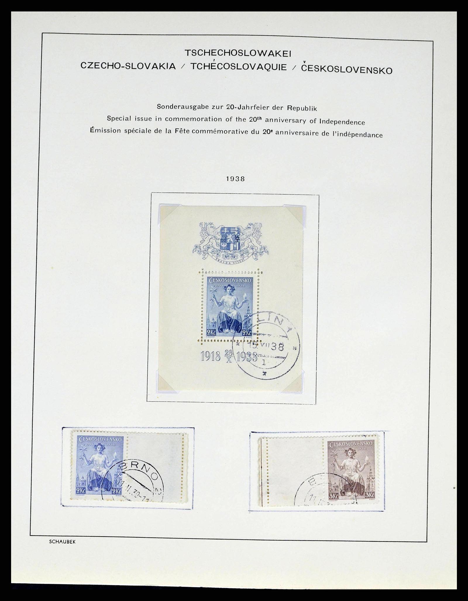 38813 0046 - Postzegelverzameling 38813 Tsjechoslowakije 1918-1971.
