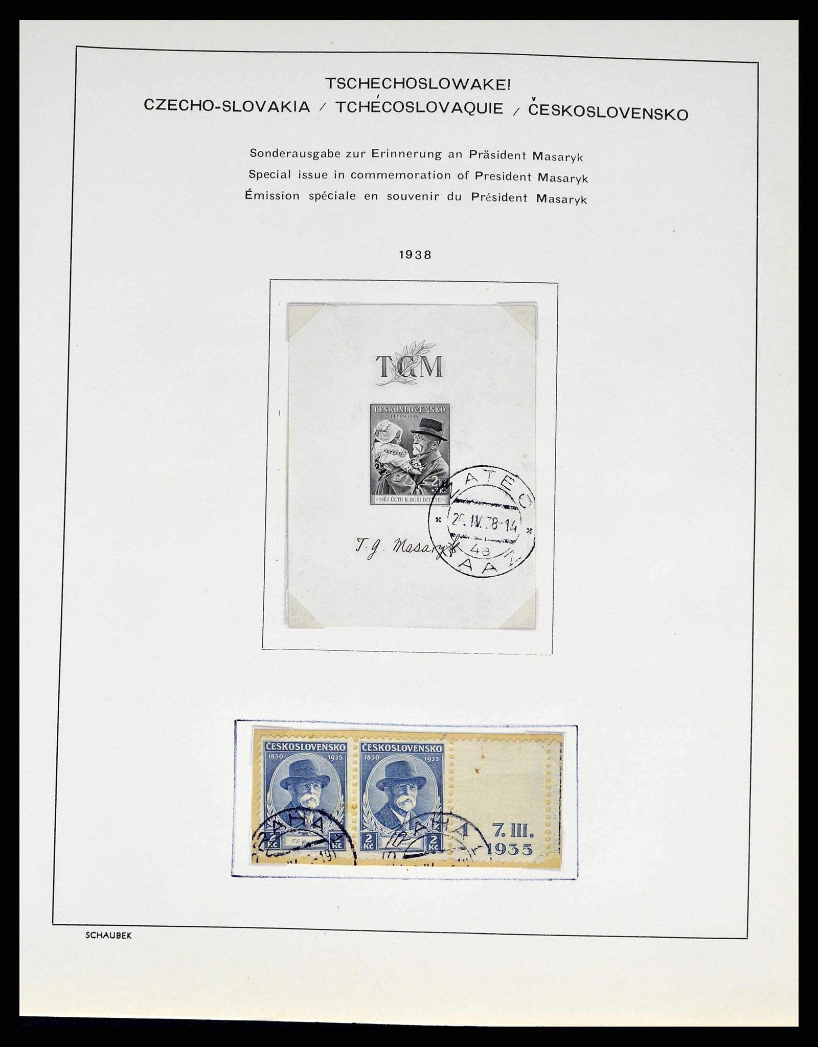38813 0048 - Postzegelverzameling 38813 Tsjechoslowakije 1918-1971.
