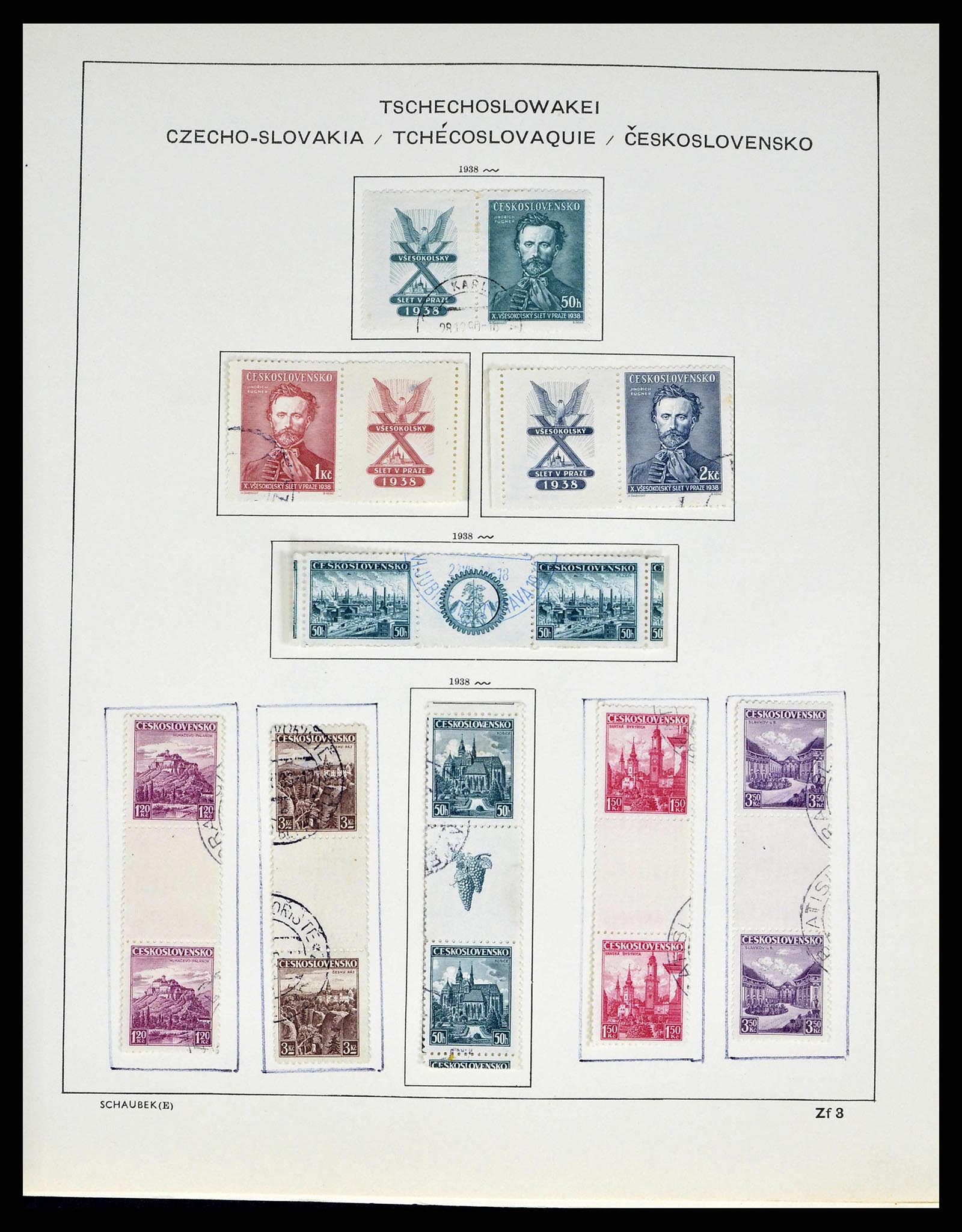 38813 0050 - Postzegelverzameling 38813 Tsjechoslowakije 1918-1971.