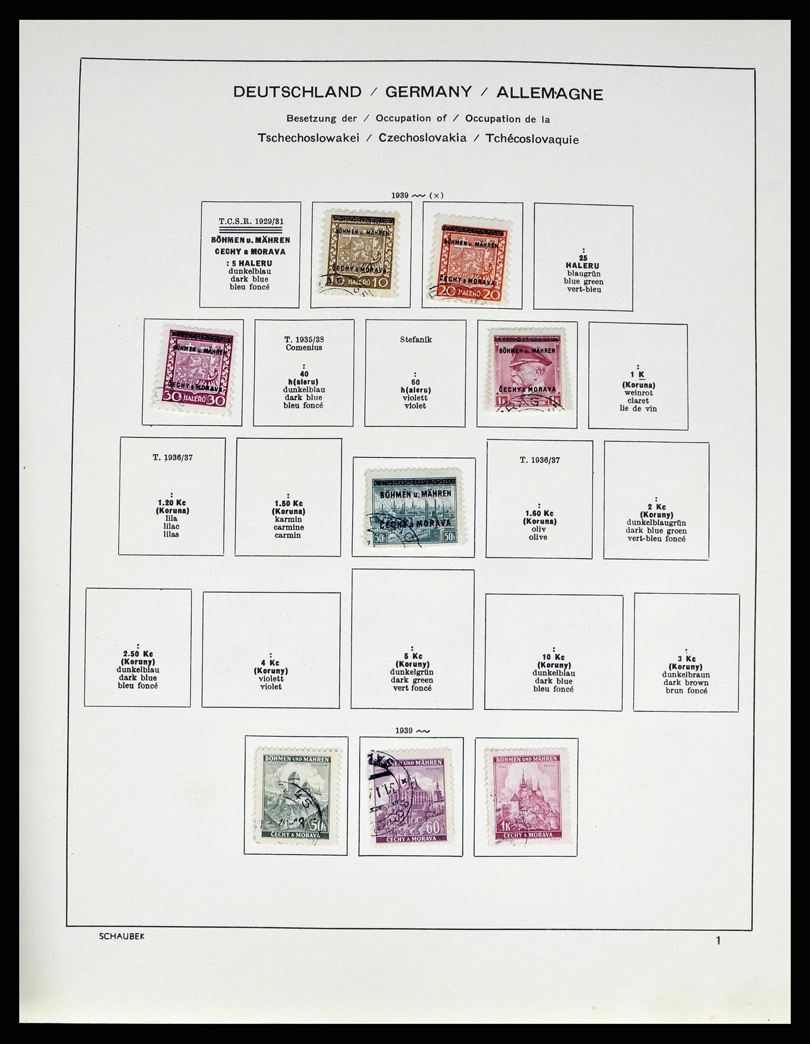 38813 0052 - Postzegelverzameling 38813 Tsjechoslowakije 1918-1971.