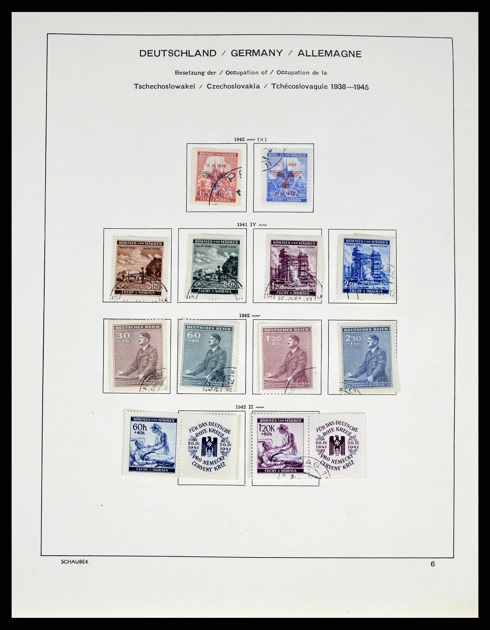 38813 0058 - Postzegelverzameling 38813 Tsjechoslowakije 1918-1971.