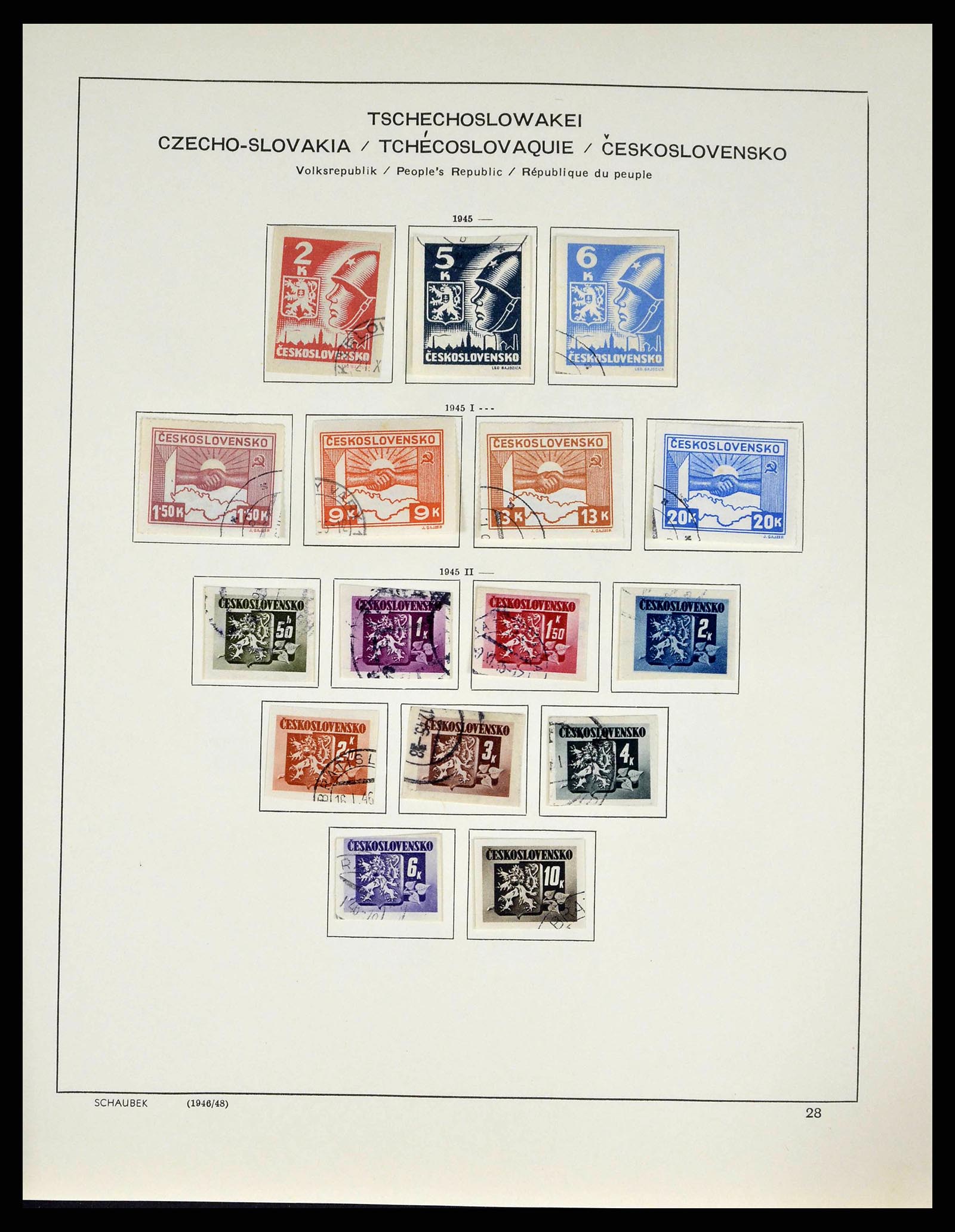 38813 0065 - Stamp collection 38813 Czechoslovakia 1918-1971.