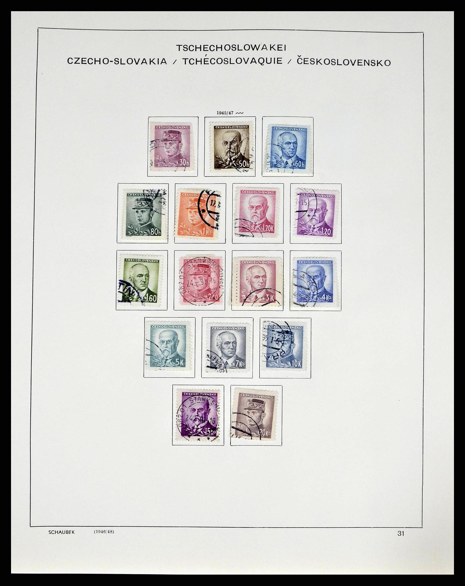 38813 0069 - Stamp collection 38813 Czechoslovakia 1918-1971.