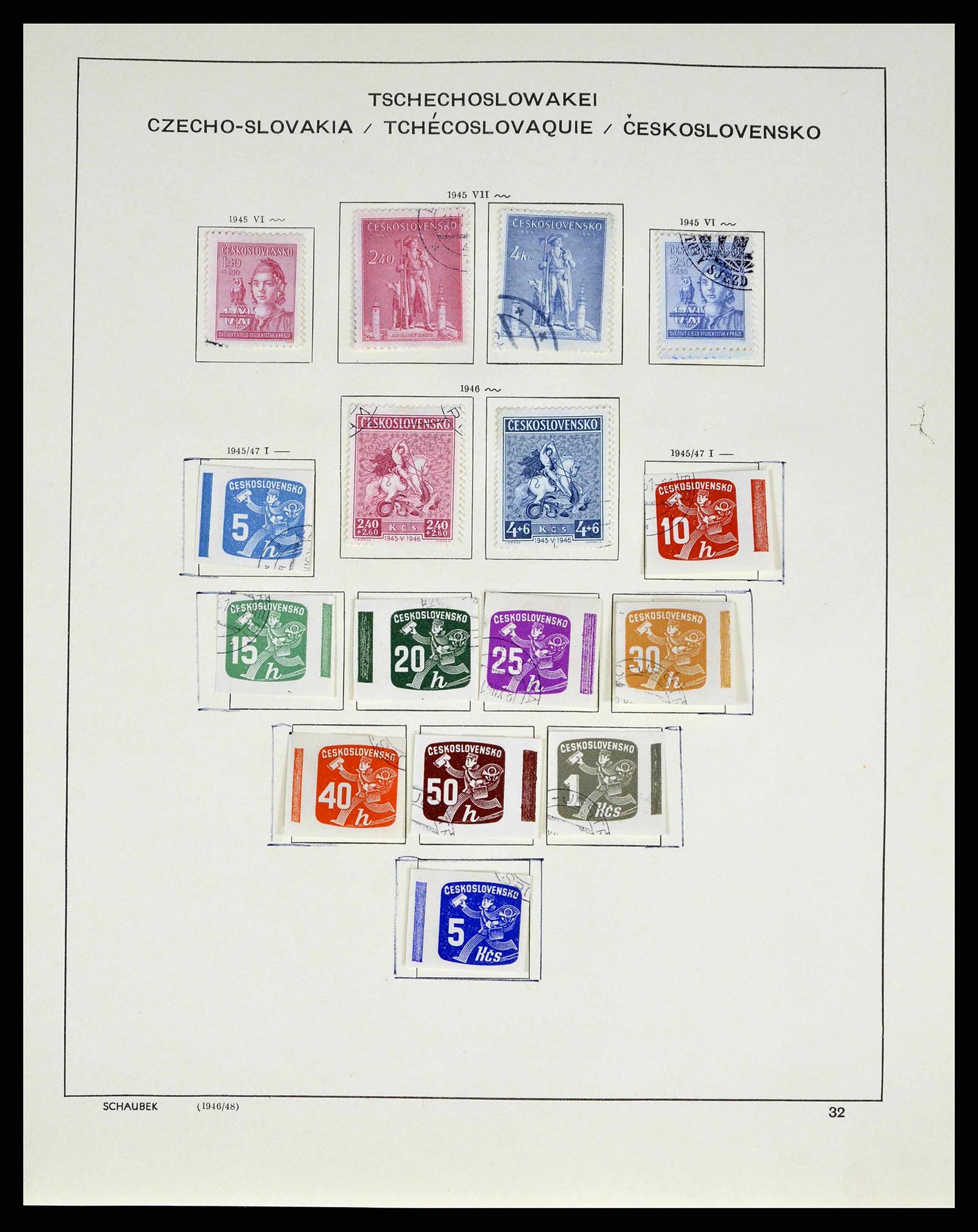 38813 0070 - Stamp collection 38813 Czechoslovakia 1918-1971.