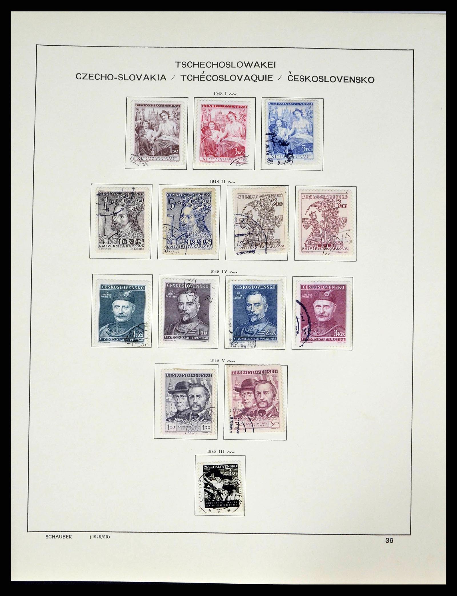 38813 0075 - Stamp collection 38813 Czechoslovakia 1918-1971.