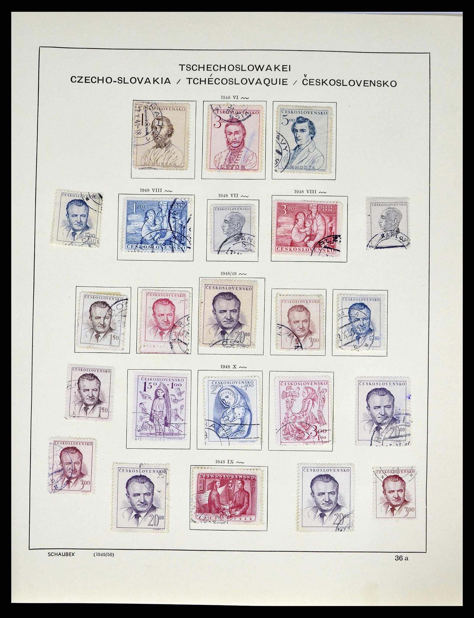 38813 0077 - Stamp collection 38813 Czechoslovakia 1918-1971.