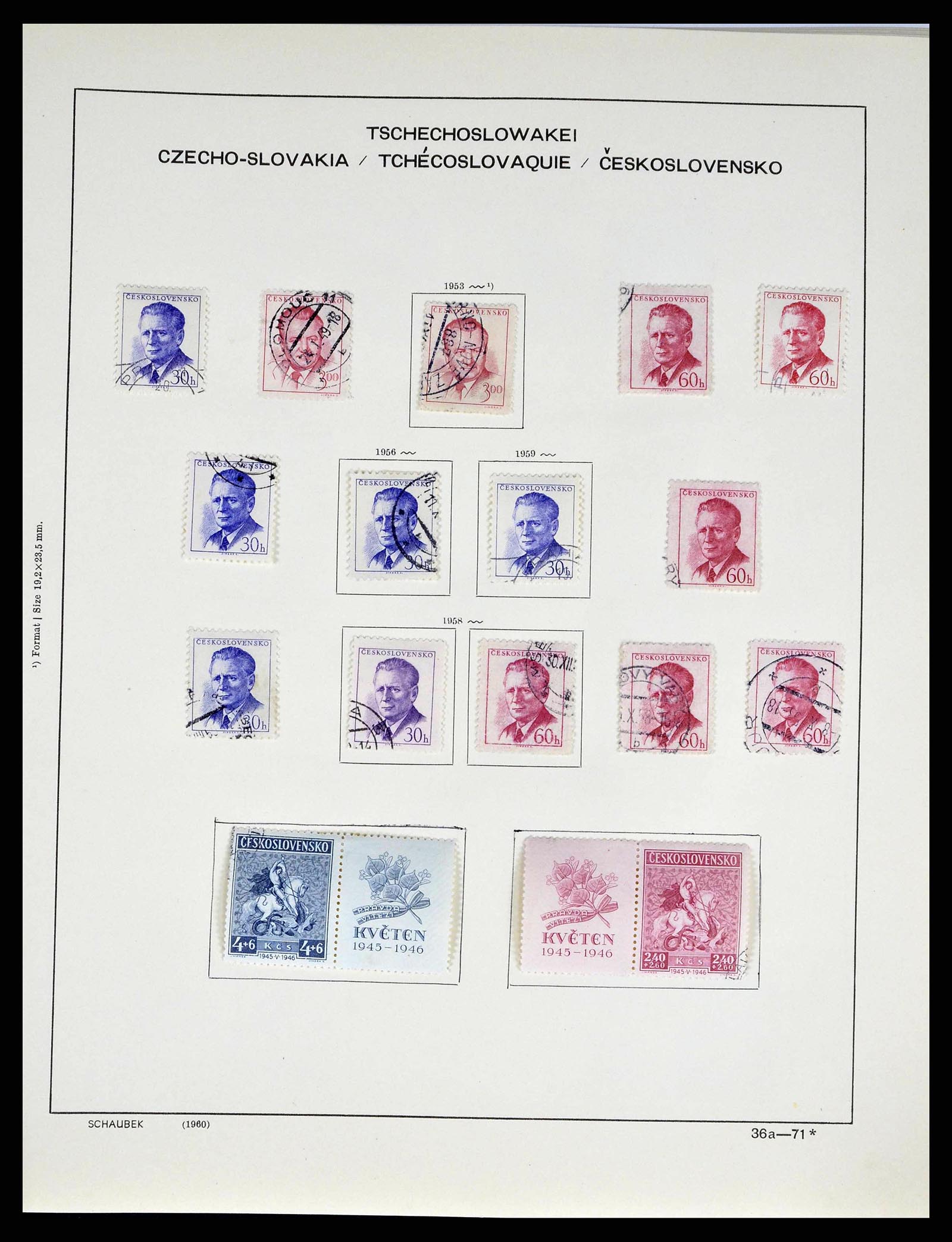 38813 0078 - Stamp collection 38813 Czechoslovakia 1918-1971.