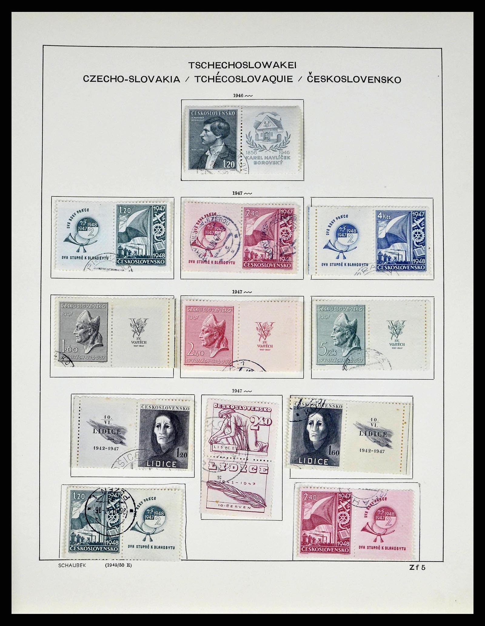 38813 0080 - Stamp collection 38813 Czechoslovakia 1918-1971.