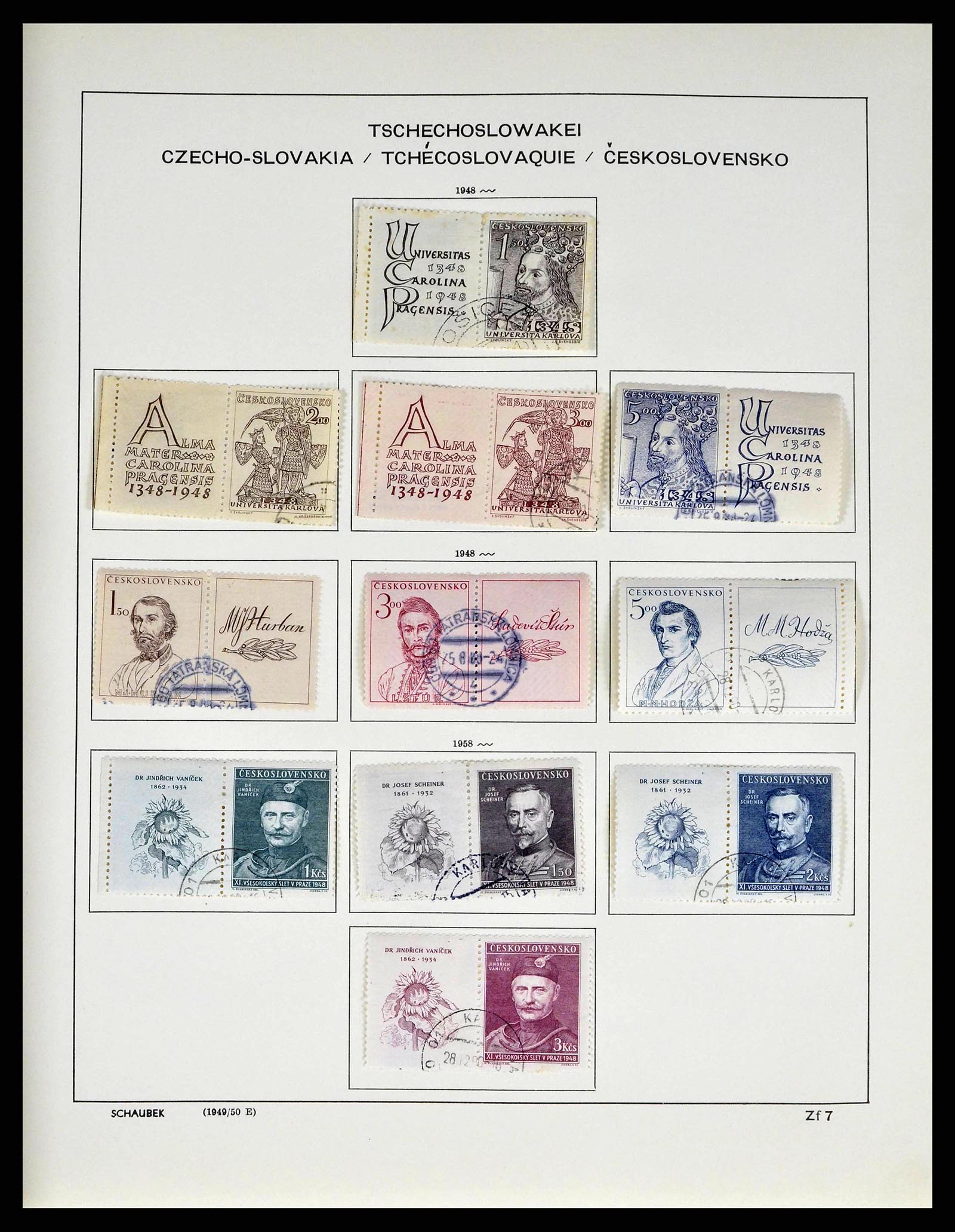 38813 0082 - Stamp collection 38813 Czechoslovakia 1918-1971.