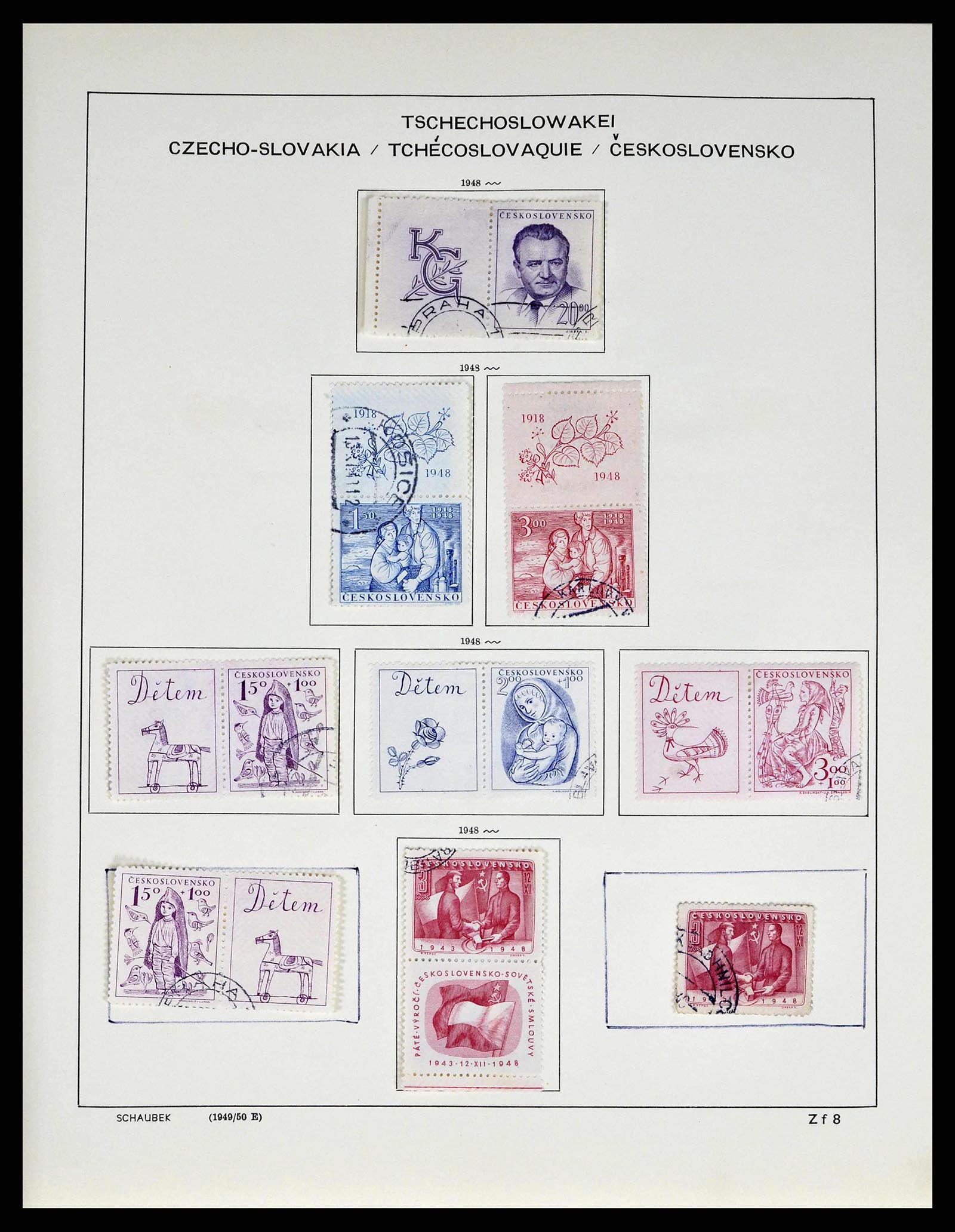 38813 0083 - Stamp collection 38813 Czechoslovakia 1918-1971.