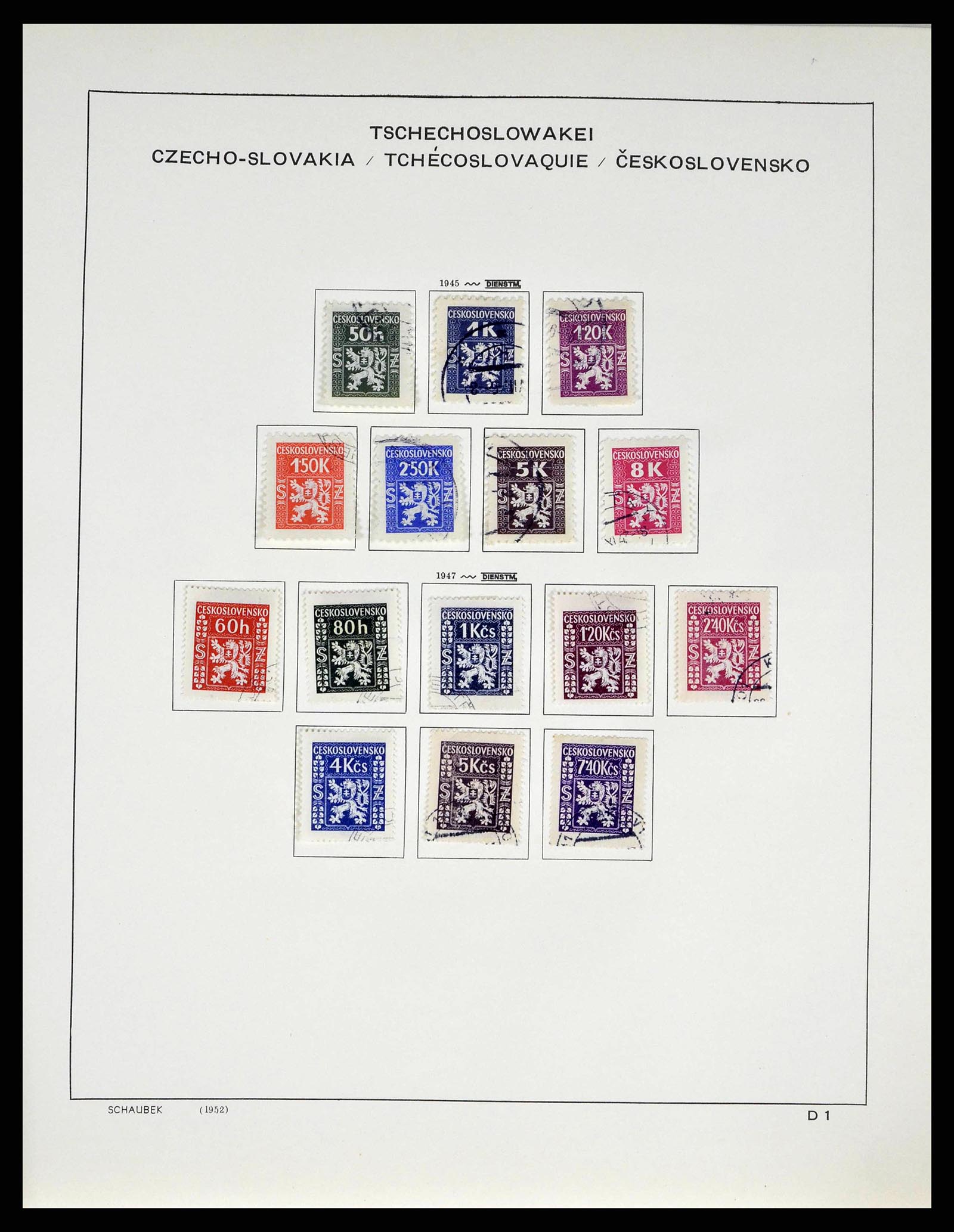 38813 0085 - Stamp collection 38813 Czechoslovakia 1918-1971.