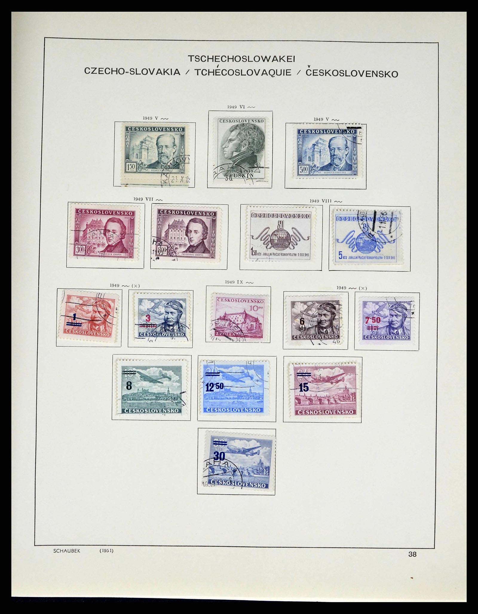 38813 0089 - Stamp collection 38813 Czechoslovakia 1918-1971.