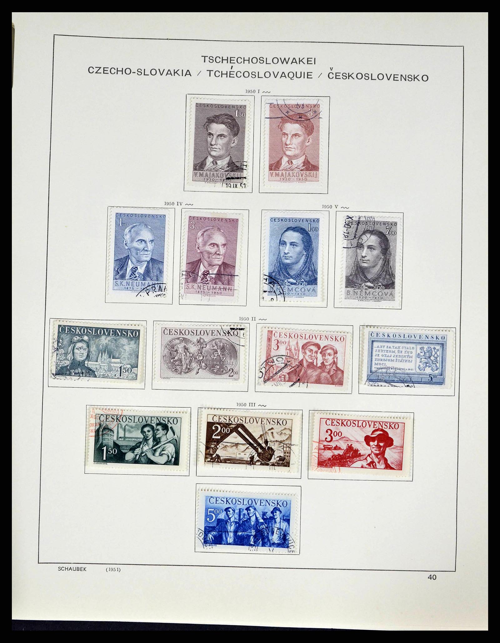 38813 0091 - Stamp collection 38813 Czechoslovakia 1918-1971.