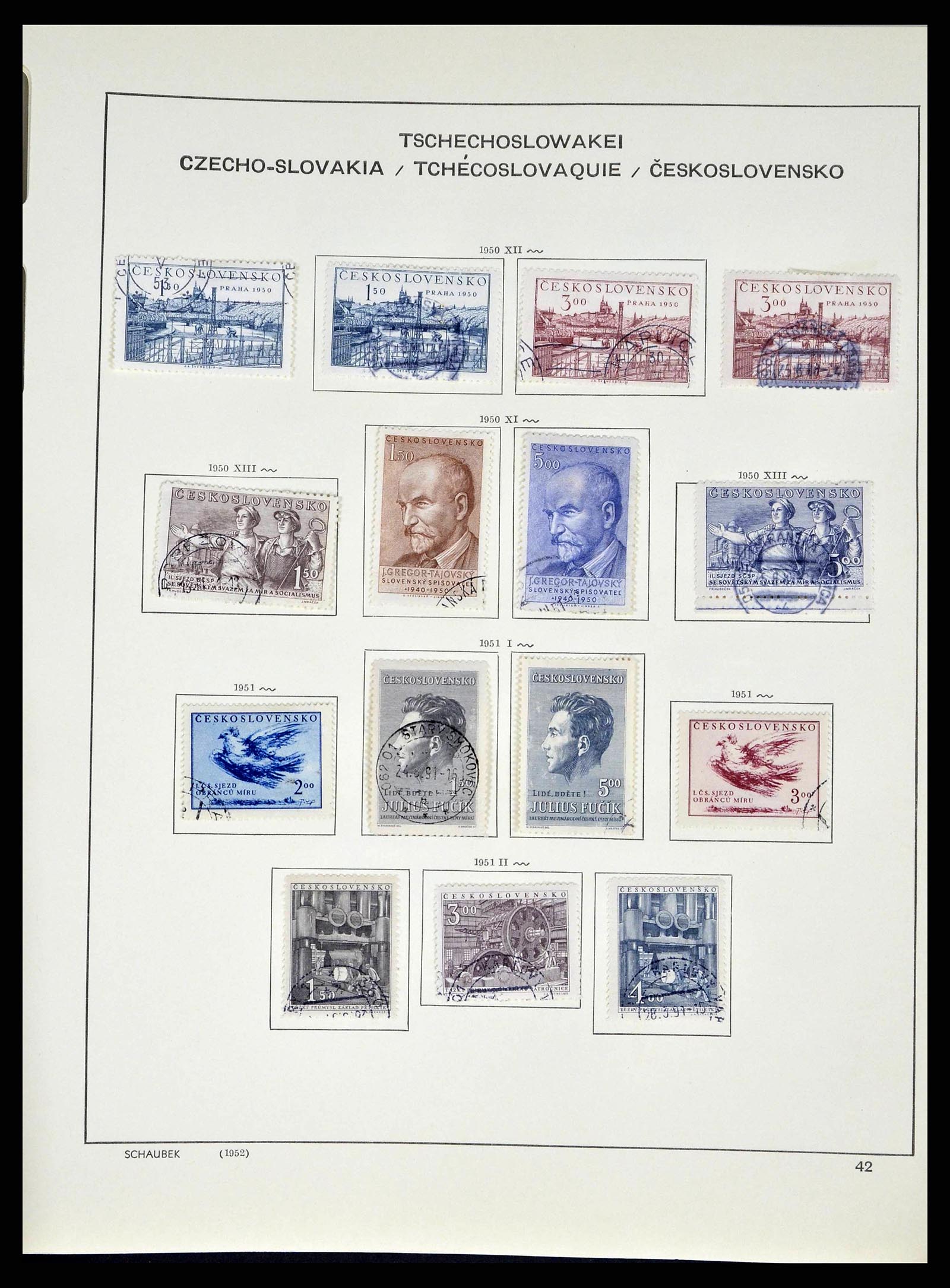 38813 0094 - Stamp collection 38813 Czechoslovakia 1918-1971.