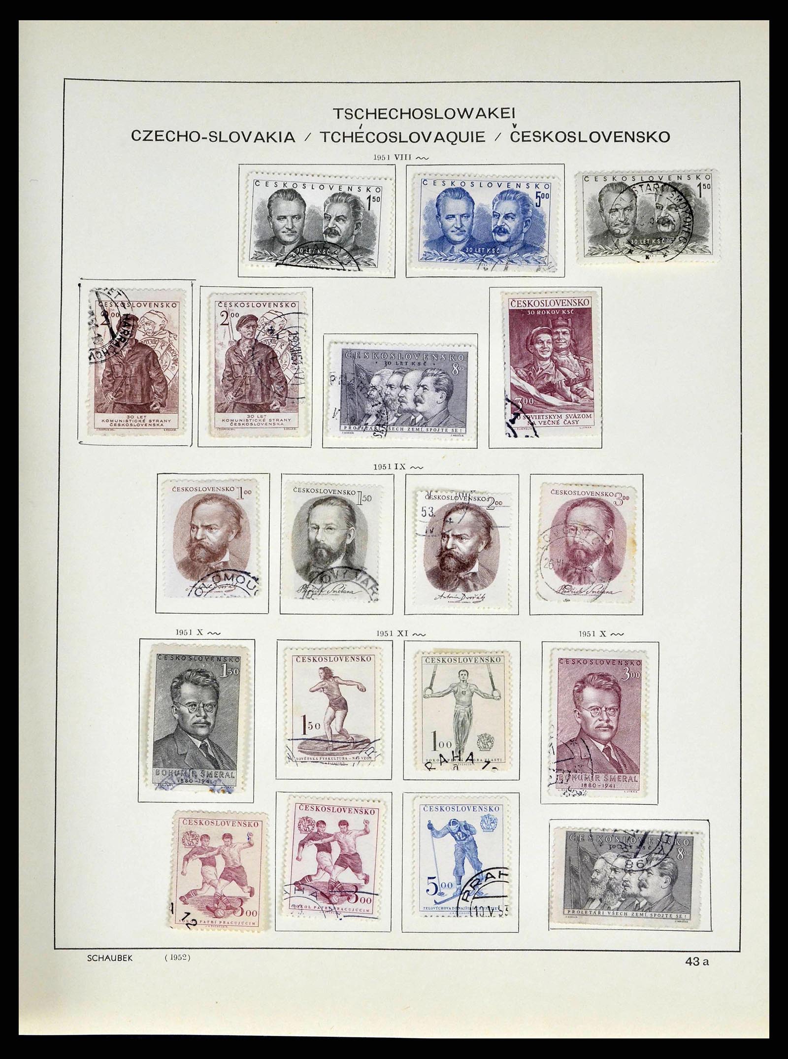 38813 0096 - Stamp collection 38813 Czechoslovakia 1918-1971.