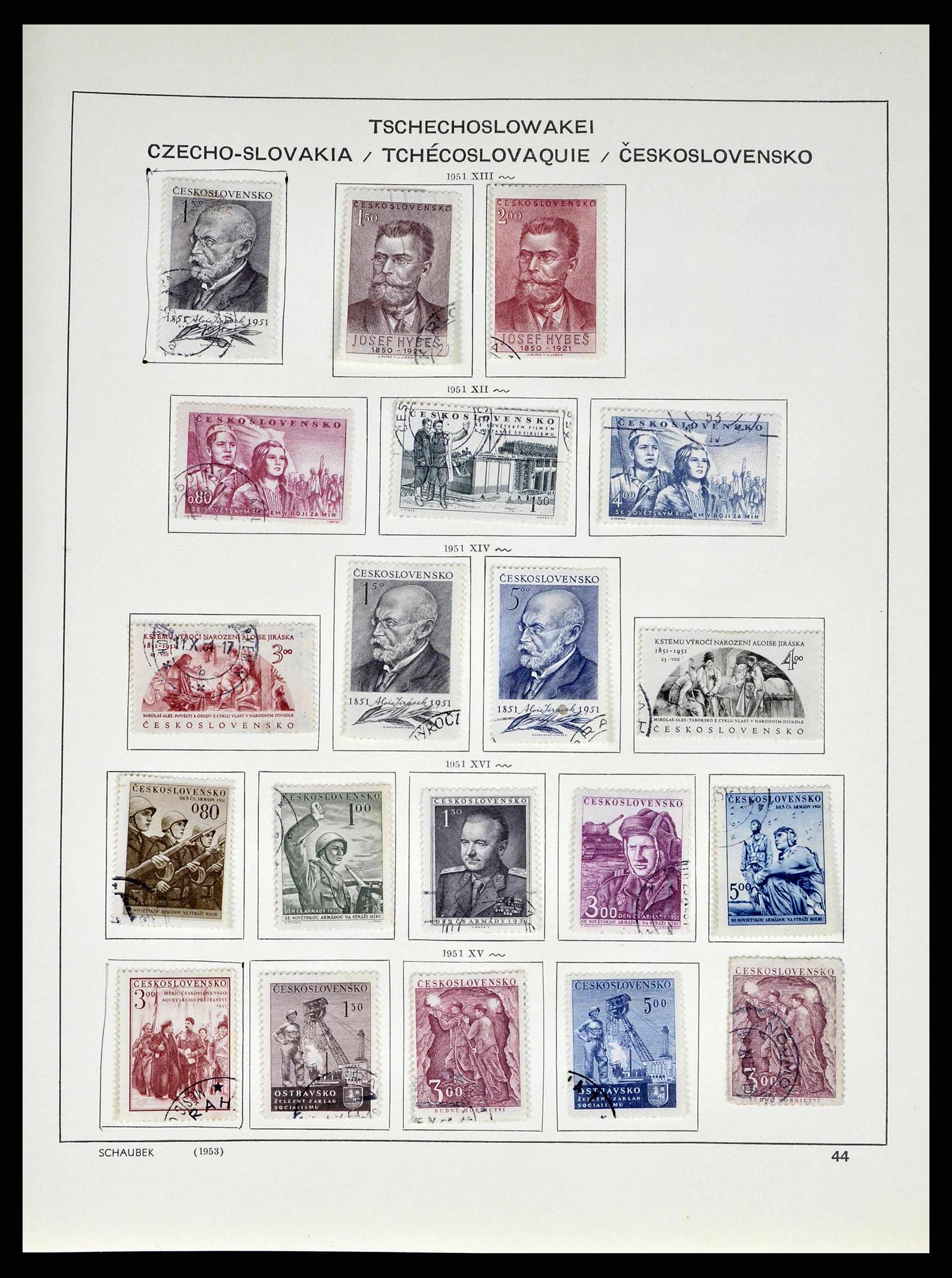 38813 0097 - Stamp collection 38813 Czechoslovakia 1918-1971.