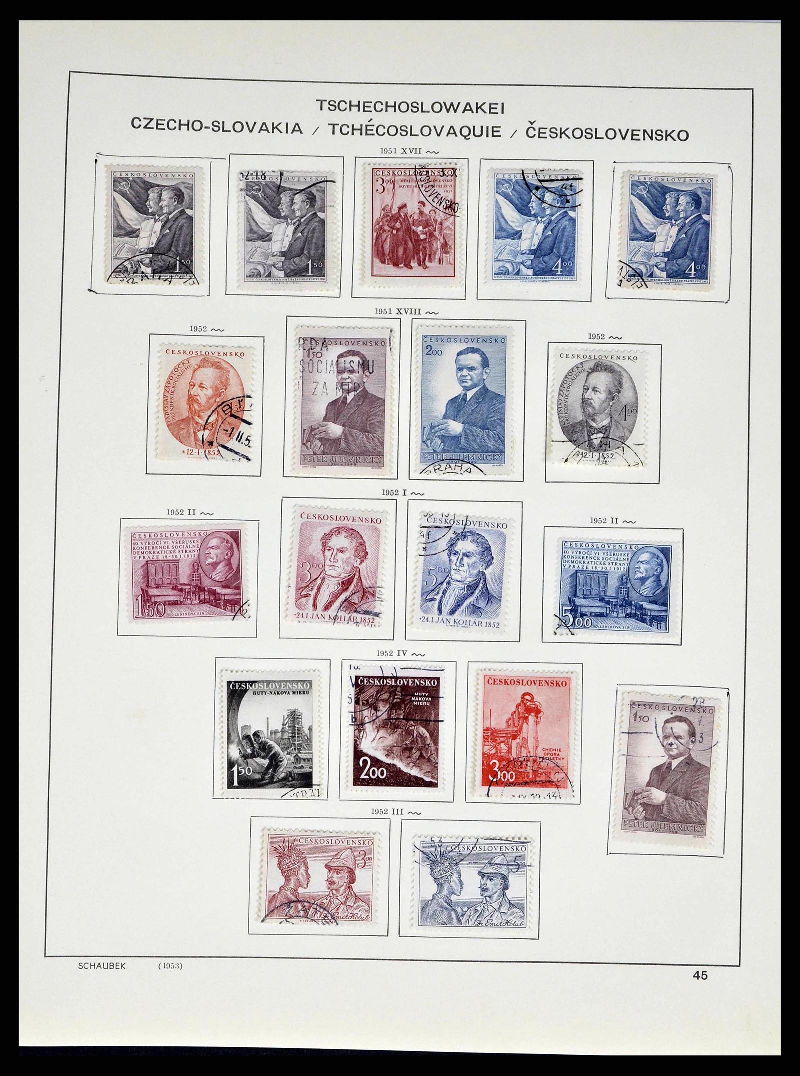 38813 0098 - Stamp collection 38813 Czechoslovakia 1918-1971.