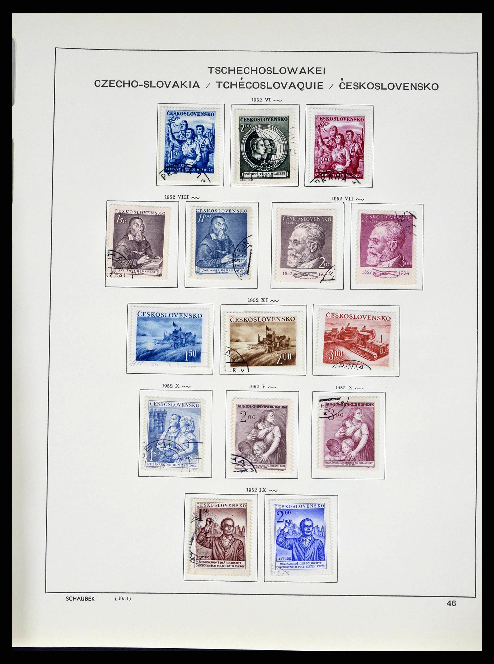 38813 0099 - Stamp collection 38813 Czechoslovakia 1918-1971.