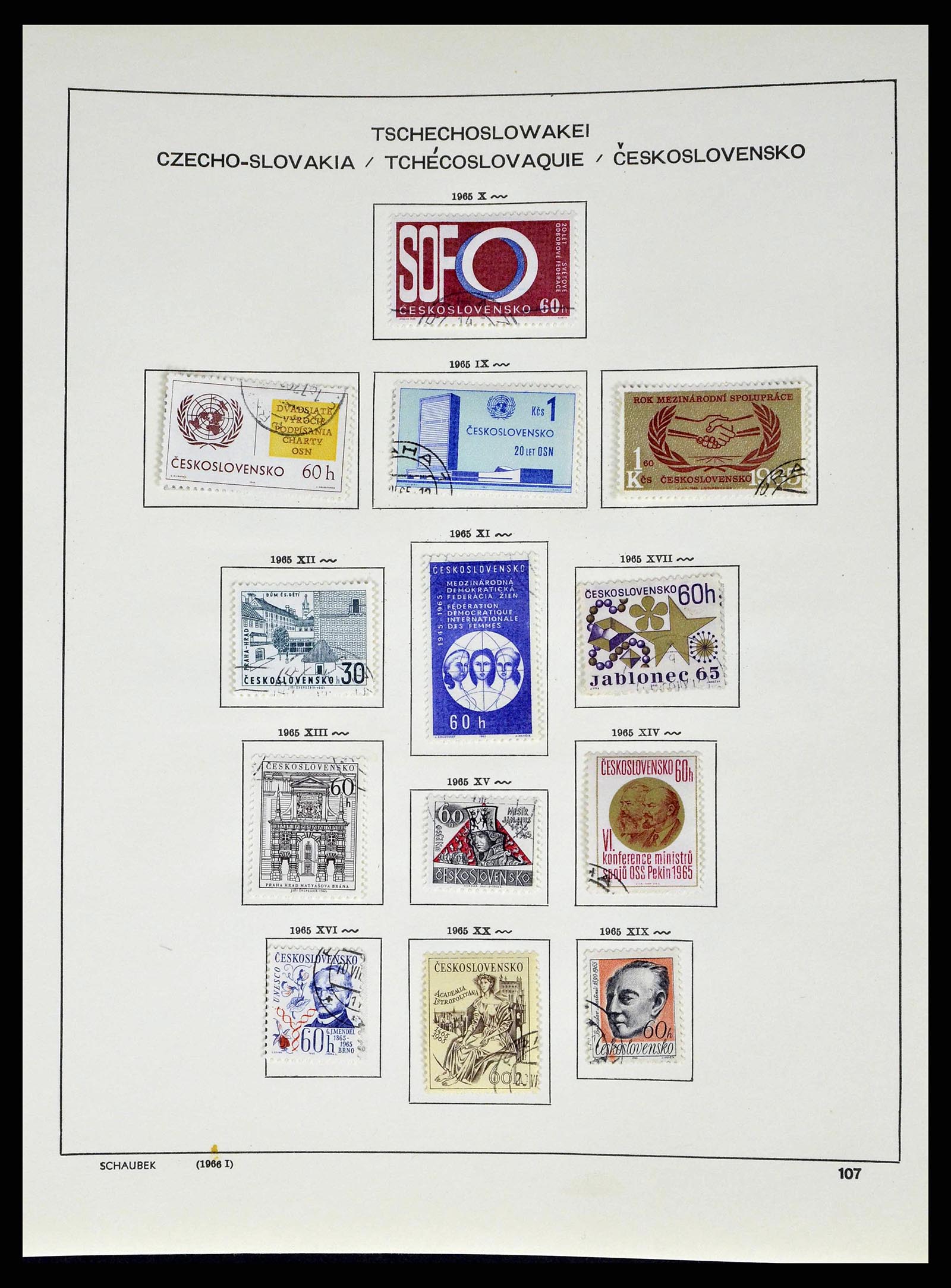 38813 0171 - Stamp collection 38813 Czechoslovakia 1918-1971.
