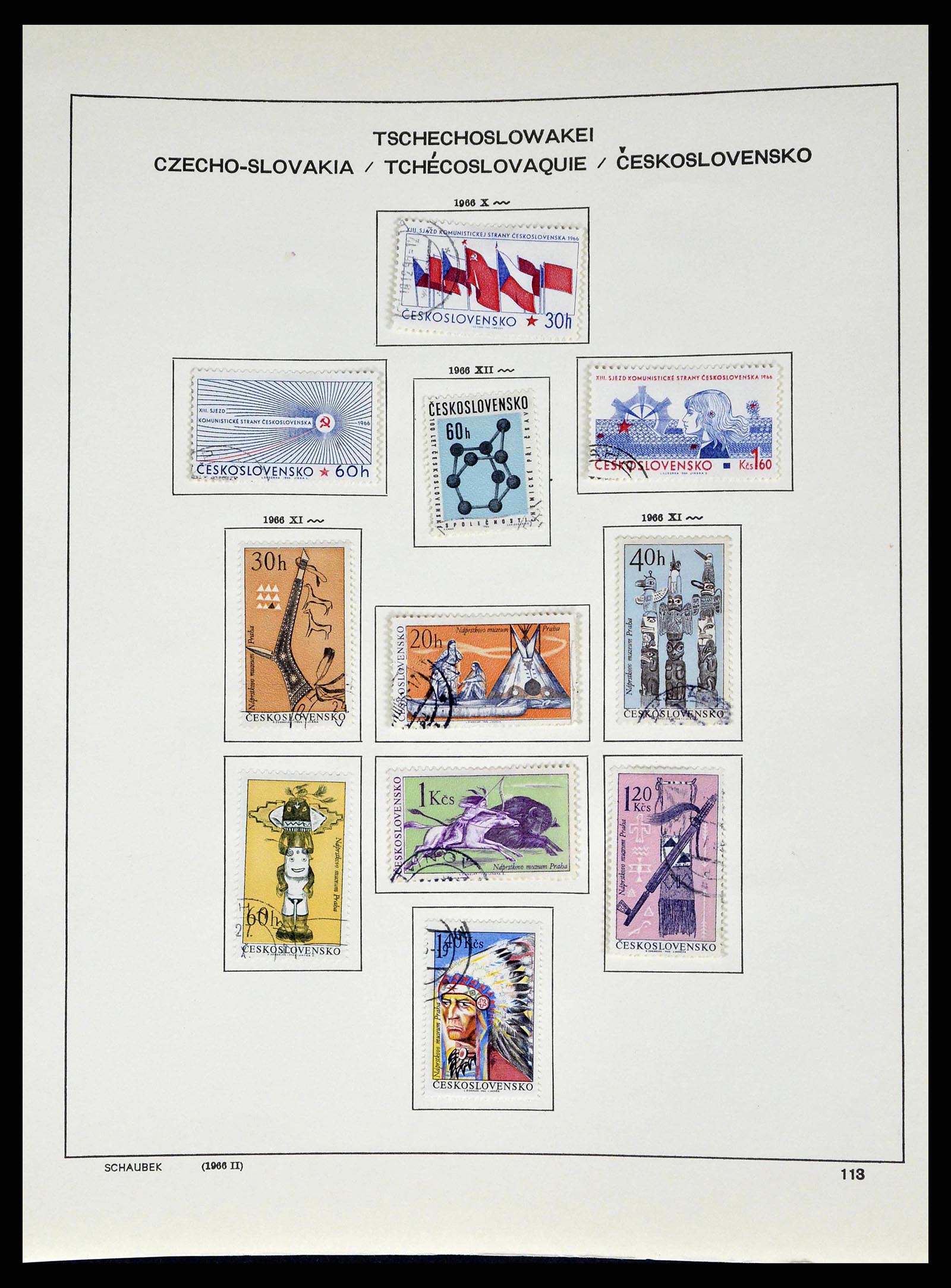 38813 0177 - Stamp collection 38813 Czechoslovakia 1918-1971.