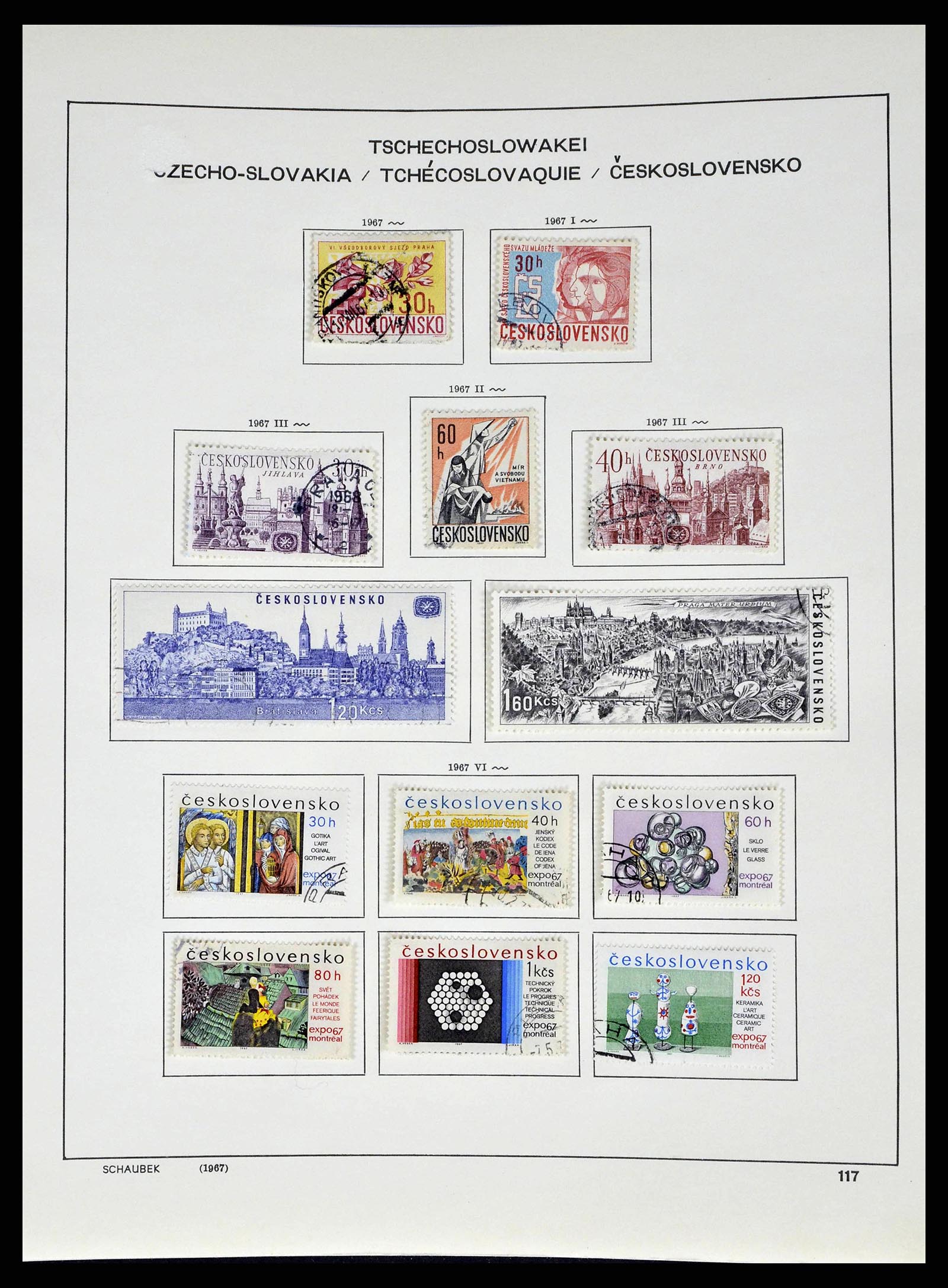 38813 0183 - Stamp collection 38813 Czechoslovakia 1918-1971.