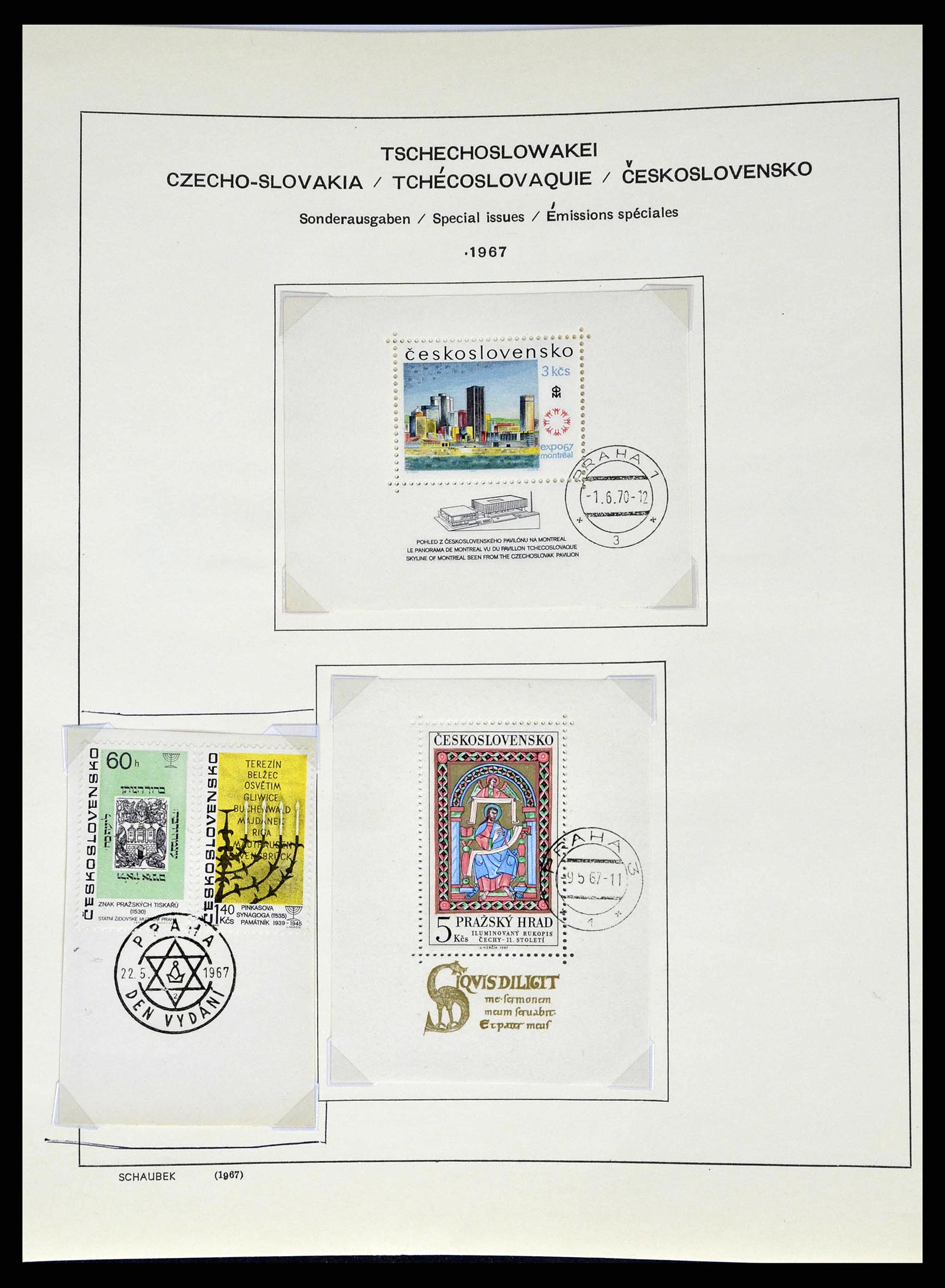 38813 0184 - Stamp collection 38813 Czechoslovakia 1918-1971.