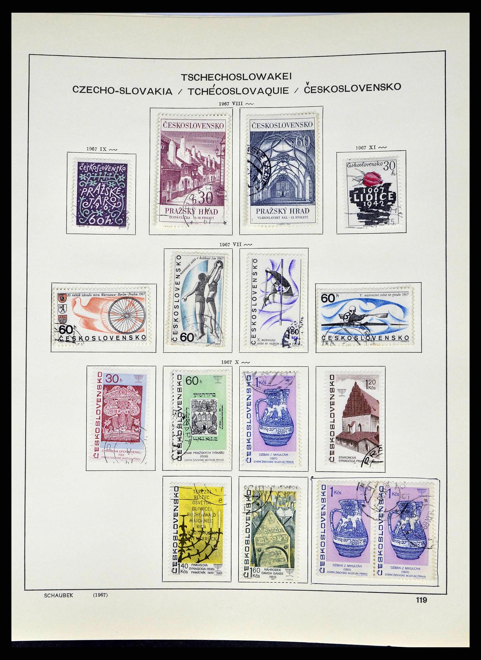 38813 0186 - Stamp collection 38813 Czechoslovakia 1918-1971.