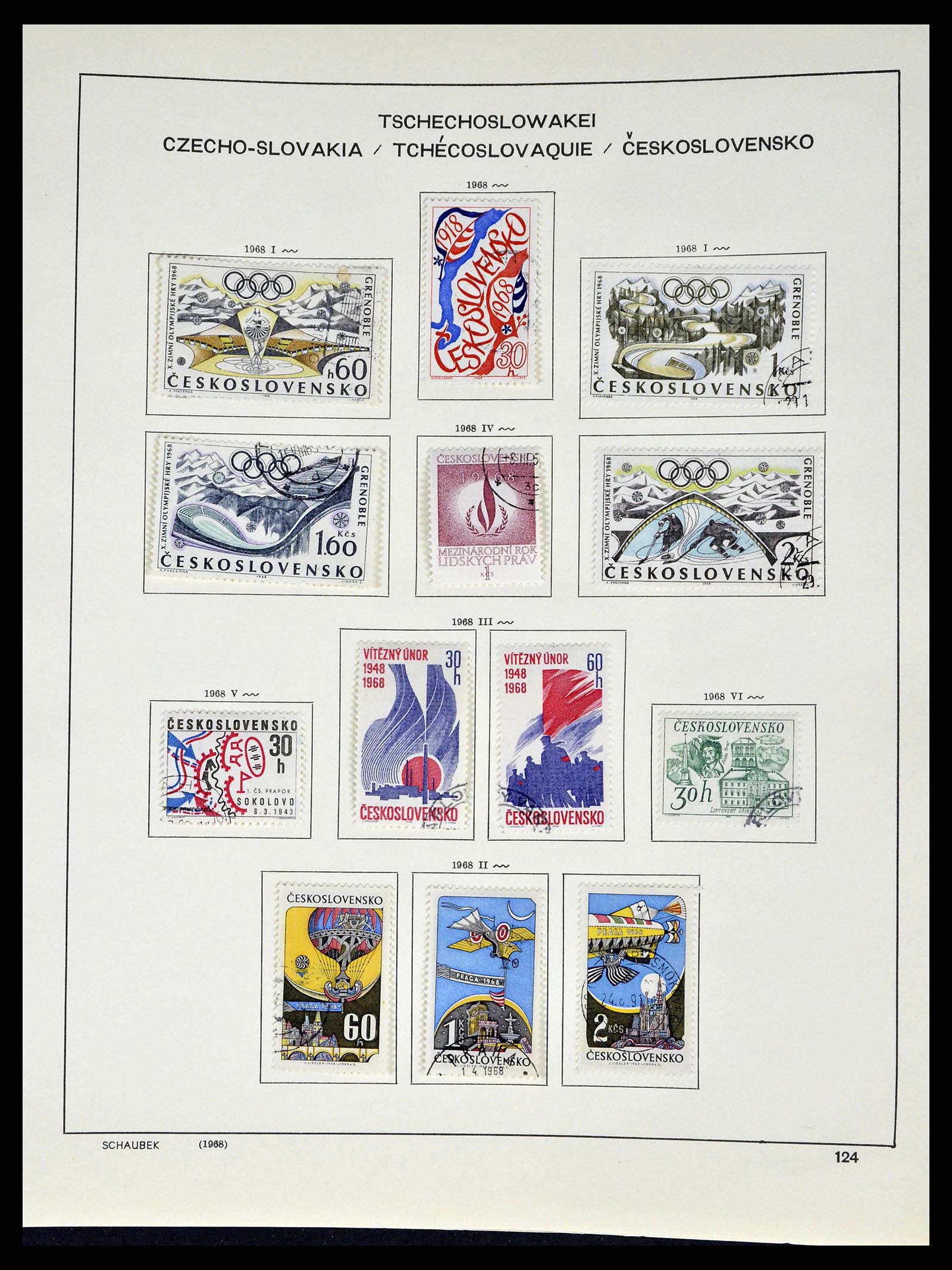 38813 0191 - Stamp collection 38813 Czechoslovakia 1918-1971.