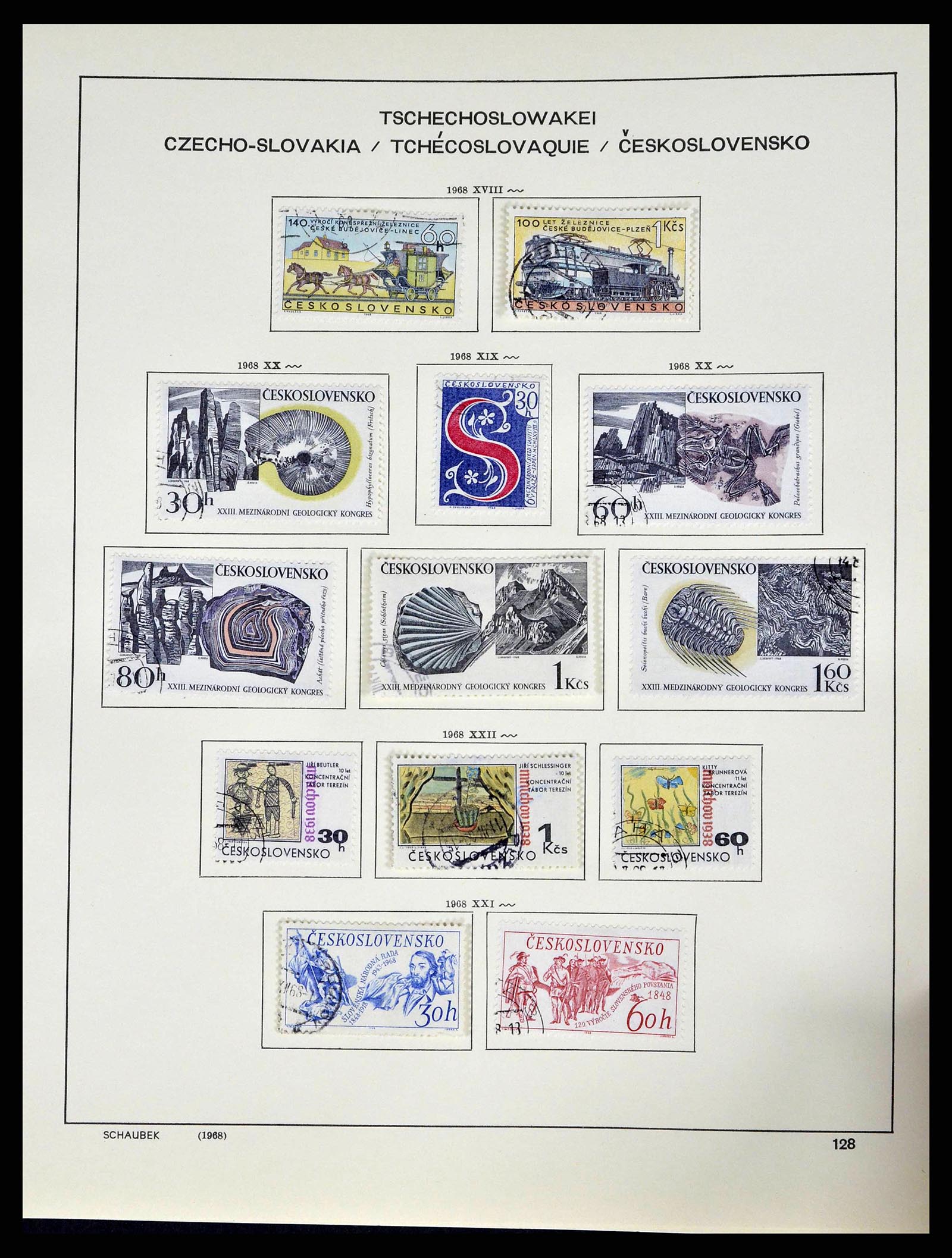 38813 0196 - Stamp collection 38813 Czechoslovakia 1918-1971.
