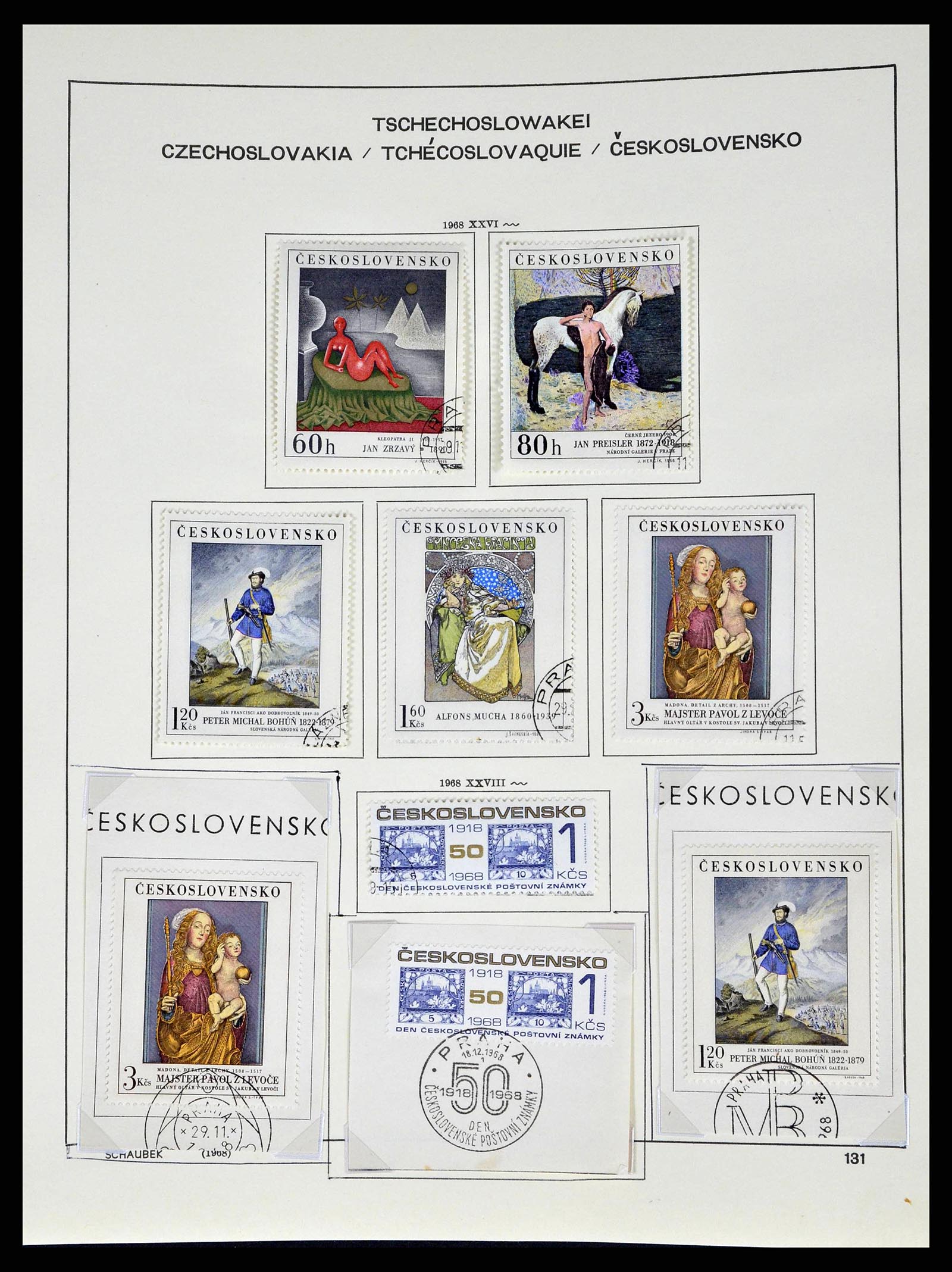 38813 0200 - Stamp collection 38813 Czechoslovakia 1918-1971.